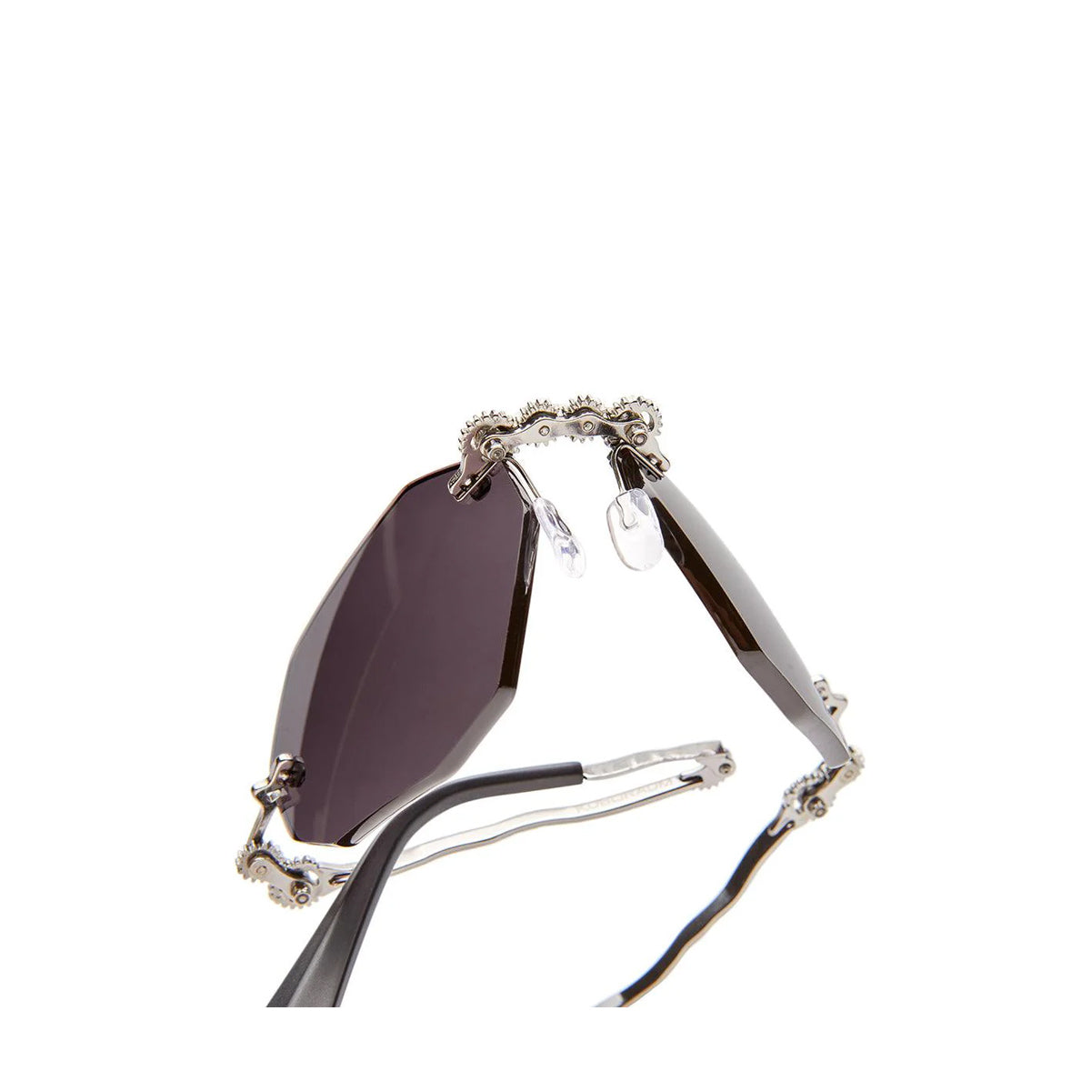 Maske H44 Machinery Rimless Series BB Grey Argento Metal Occhiali Sole