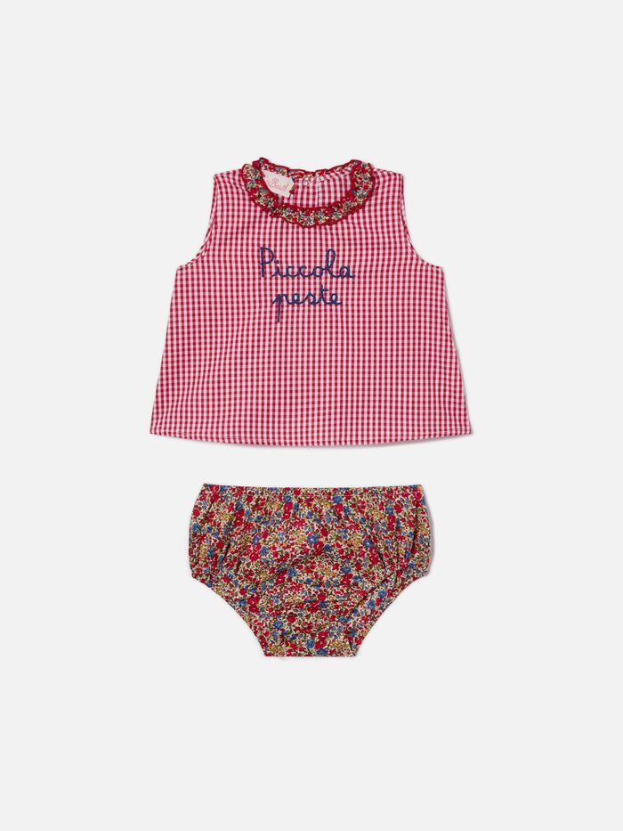 Abbie Top And Bloomer Set With Piccola Peste Embroidery | Made Liberty Fabric __single__