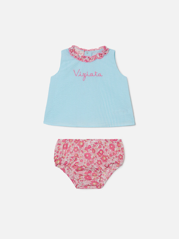 Abbie Top And Bloomer Set With Viziata Embroidery | Made Liberty Fabric __single__
