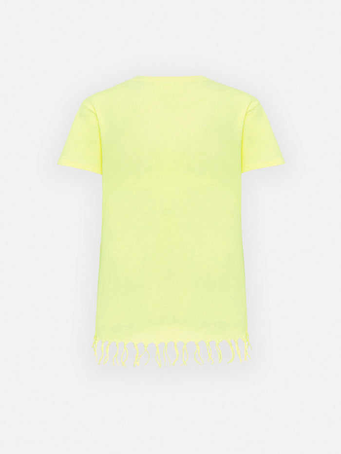Abbey Dress With Fringes And St. Barth Local Print __single__