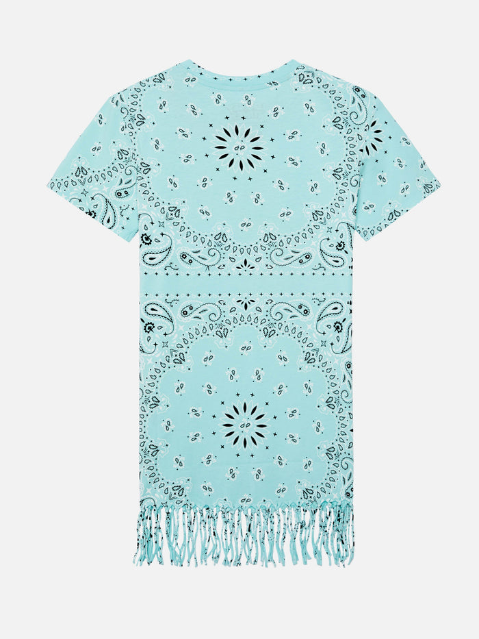 Girl Abbey Dress With Fringes And Bandana Print | Wrner Bros. Special Edition __single__