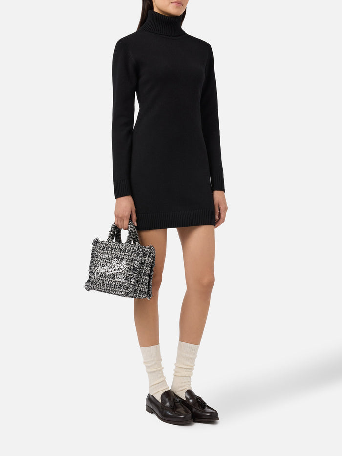 Brea Dress Black Soft-Touch Wool Knitwear