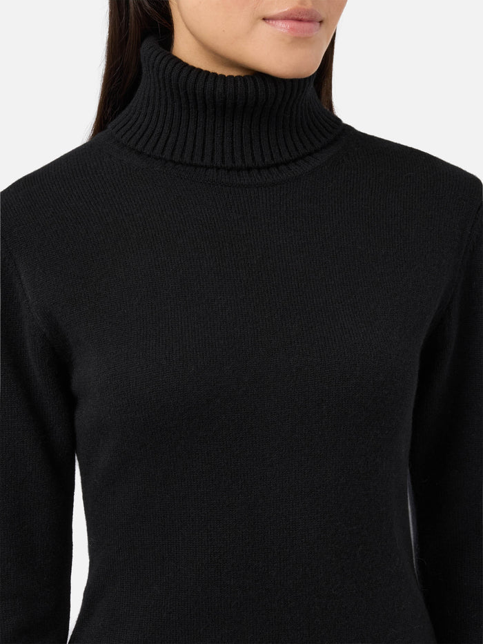Brea Dress Black Soft-Touch Wool Knitwear