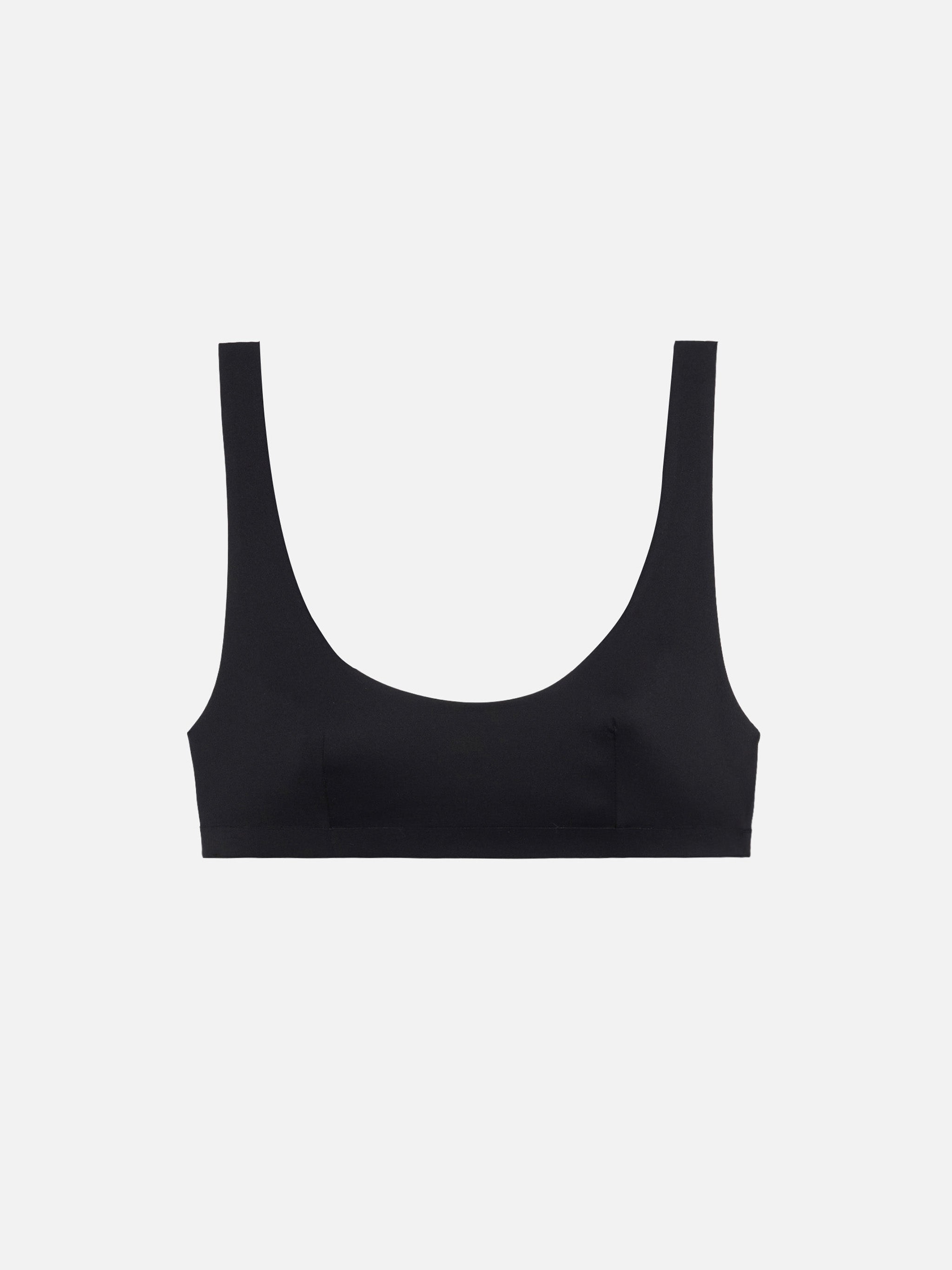 Minerva Black Heatsealed Classic Bralette Top