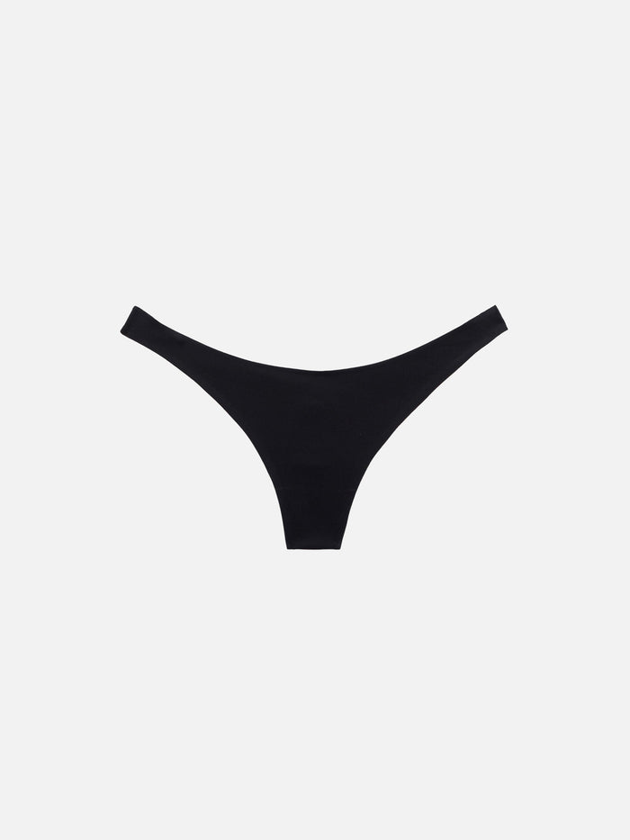 Afrodite Heatsealed Black Cheeky Swim Briefs Bottom