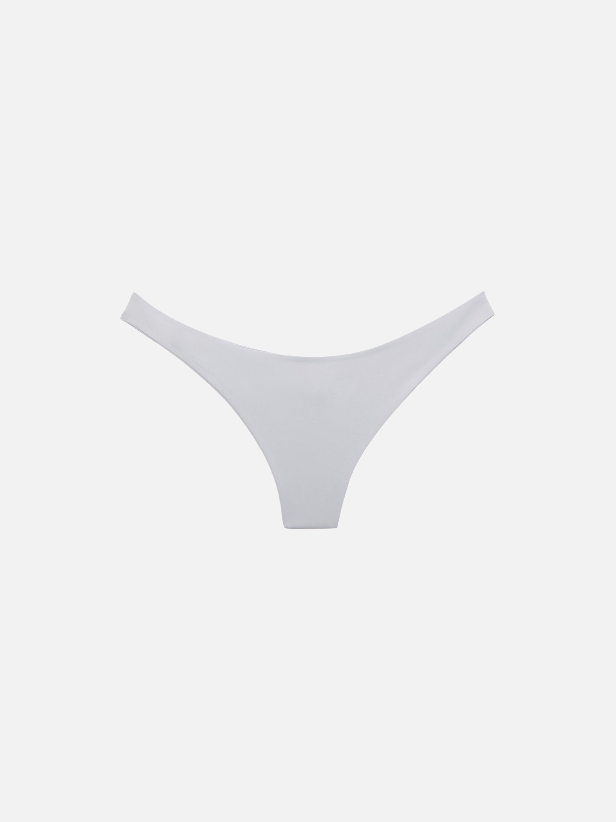 Afrodite Heatsealed Silver Cheeky Swim Briefs White Bottom