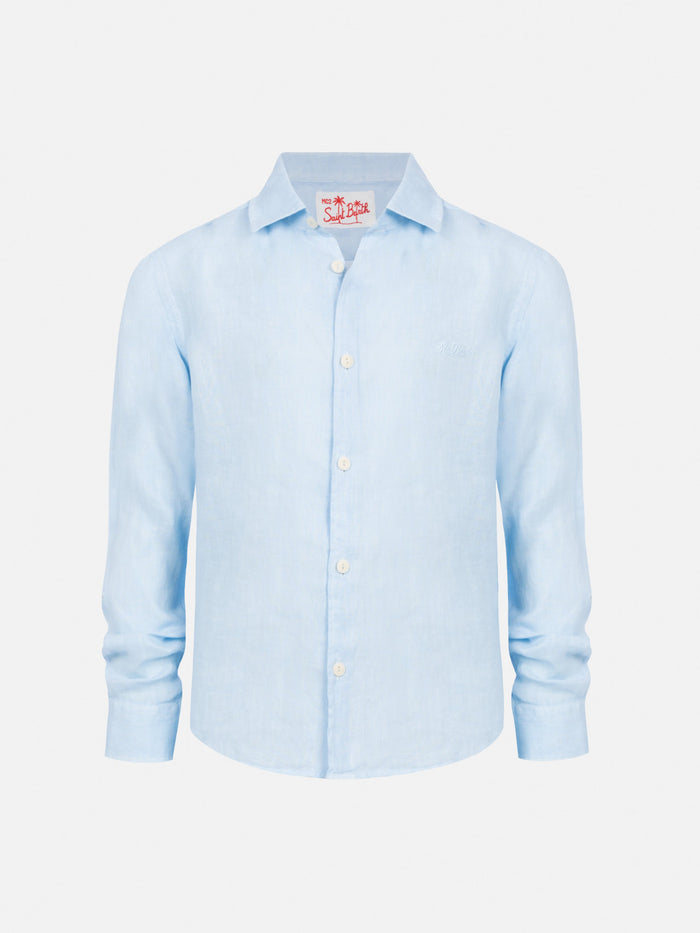 Agnes Light Blue Linen Shirt
