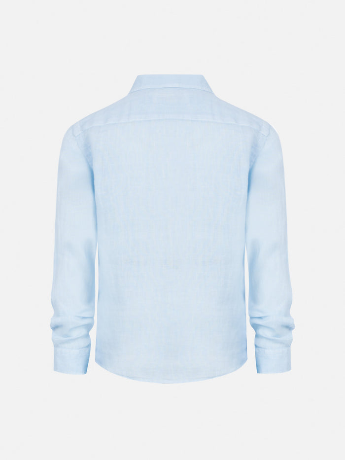 Agnes Light Blue Linen Shirt
