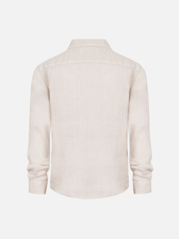 Agnes Off-White Linen Shirt