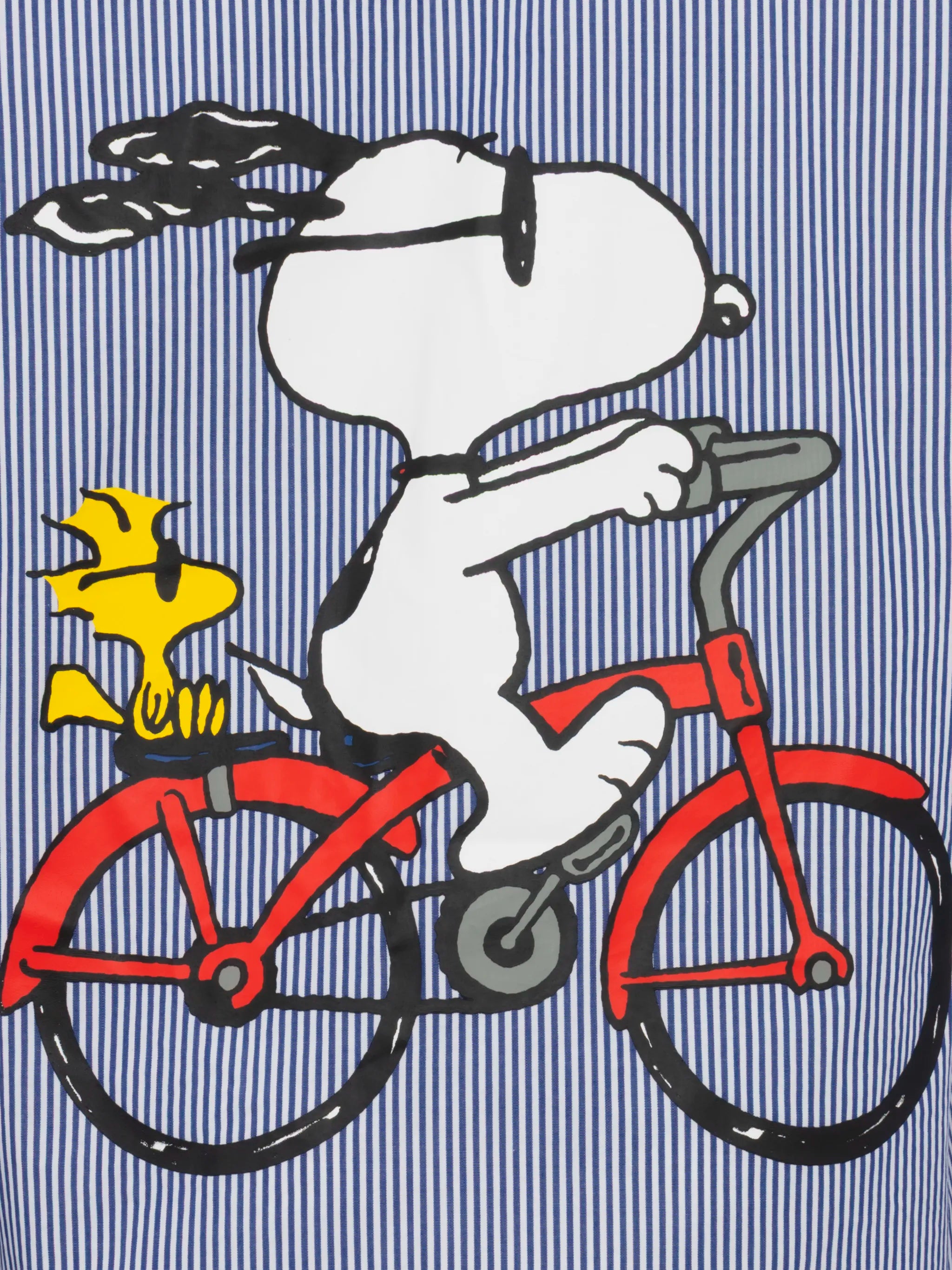 Agnes Navy Blue Cotton Shirt With Snoopy Print | Peanuts® Special Edition