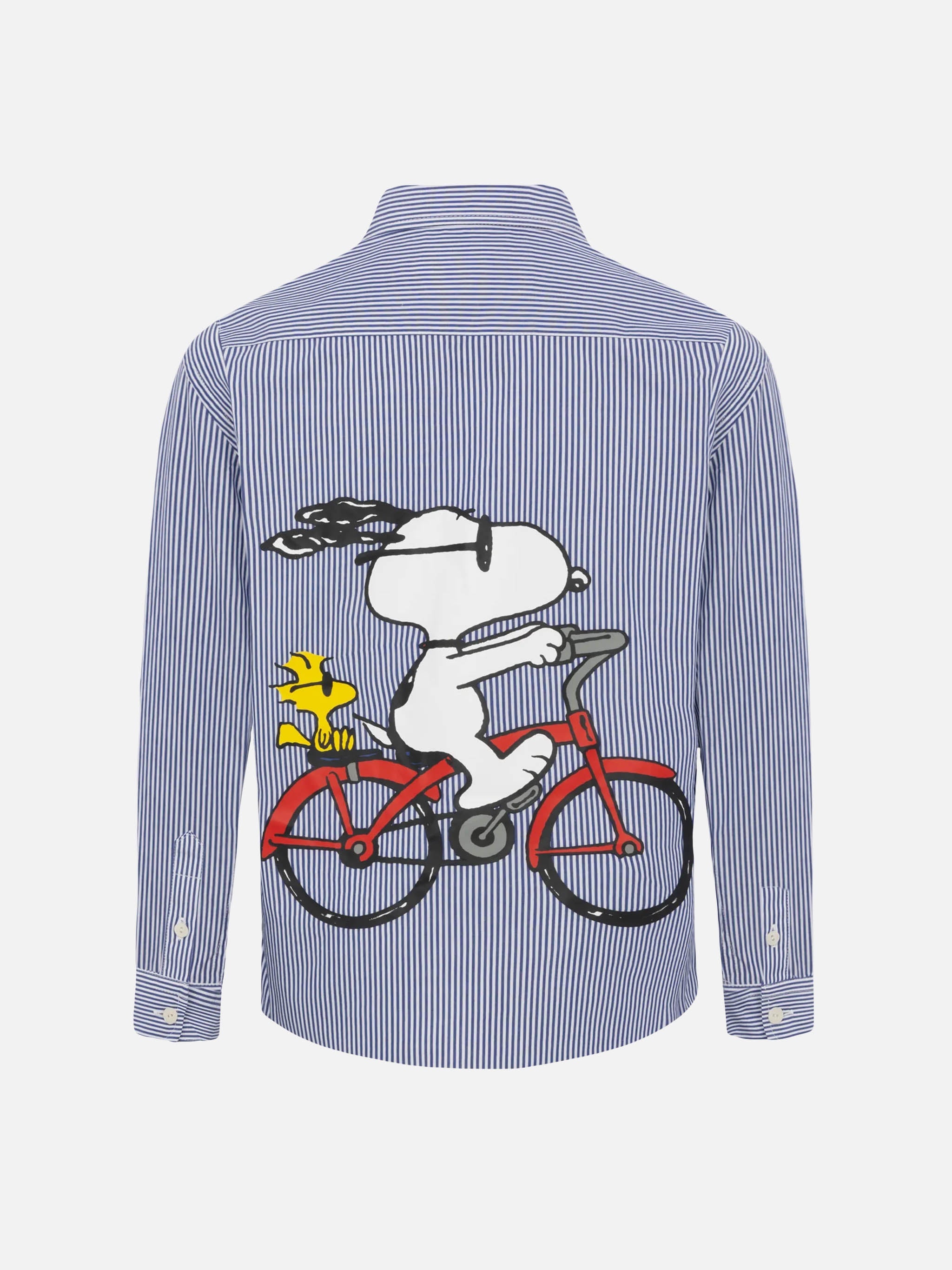 Agnes Navy Blue Cotton Shirt With Snoopy Print | Peanuts® Special Edition