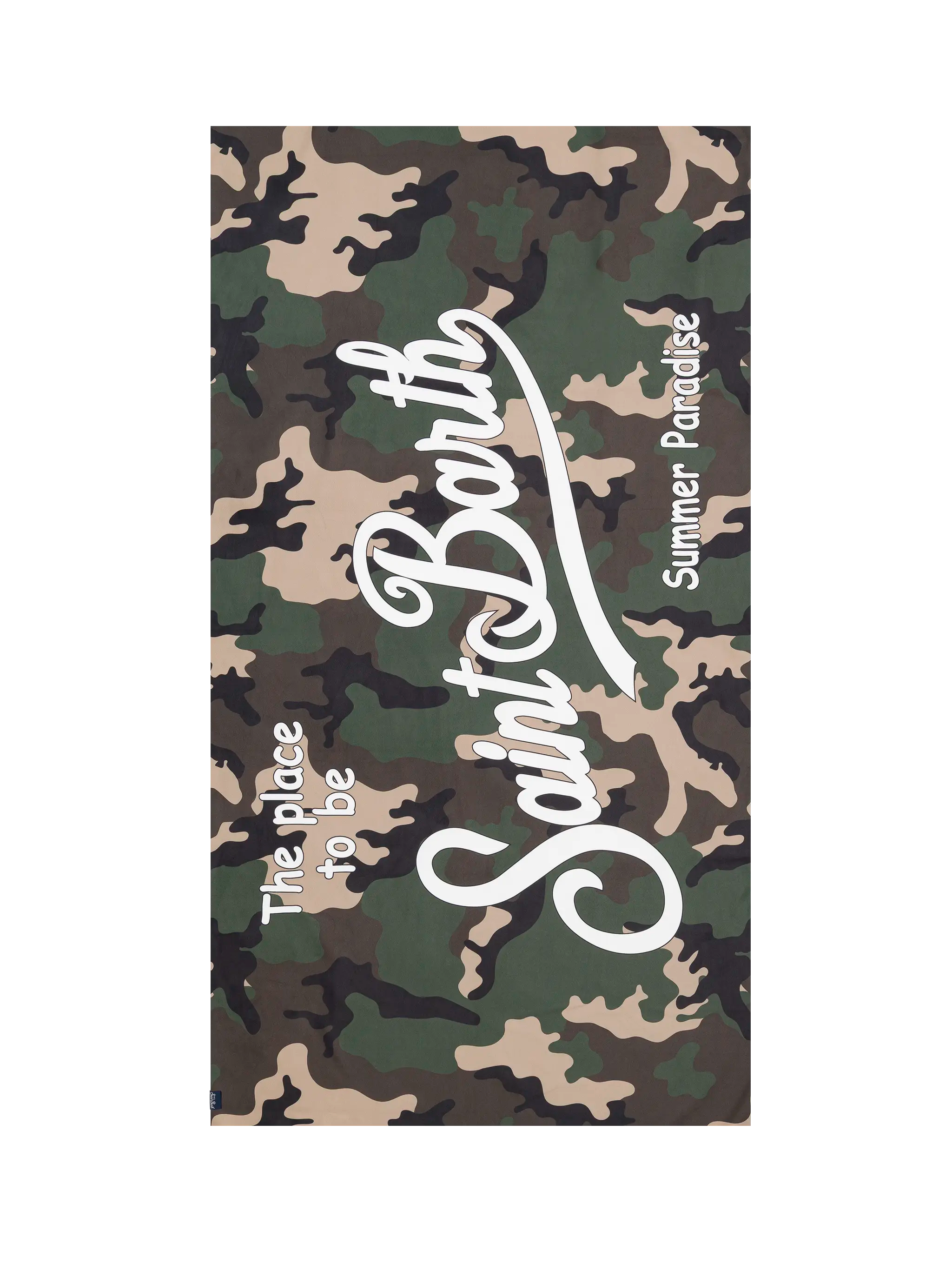Microfiber Beach Towel Aidan With Camouflage Print Green