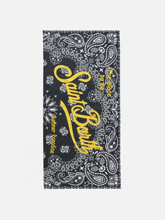 Aidan Beach Towel With Bandana Print And Logo __single__