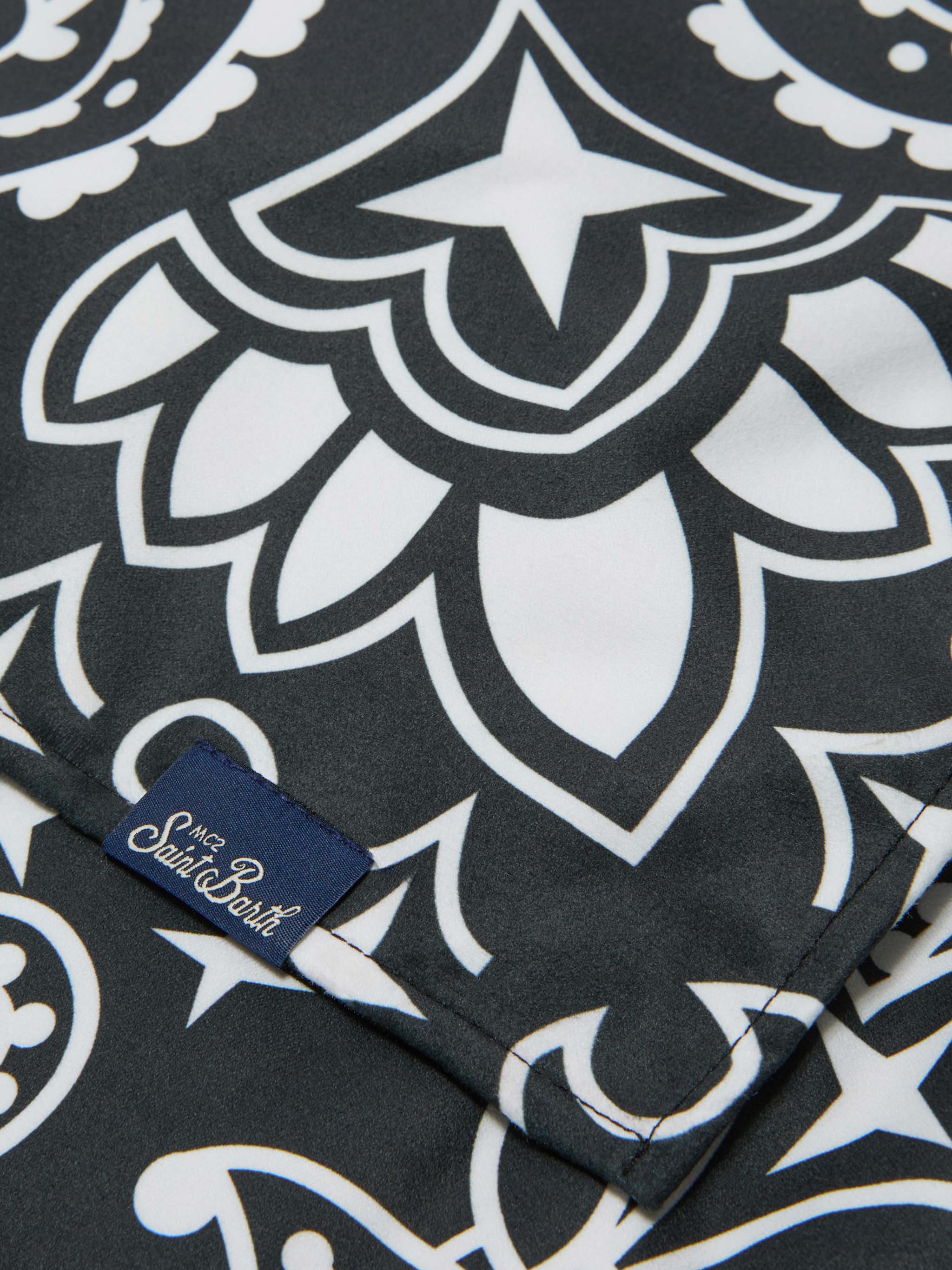 Aidan Beach Towel With Bandana Print And Logo __single__