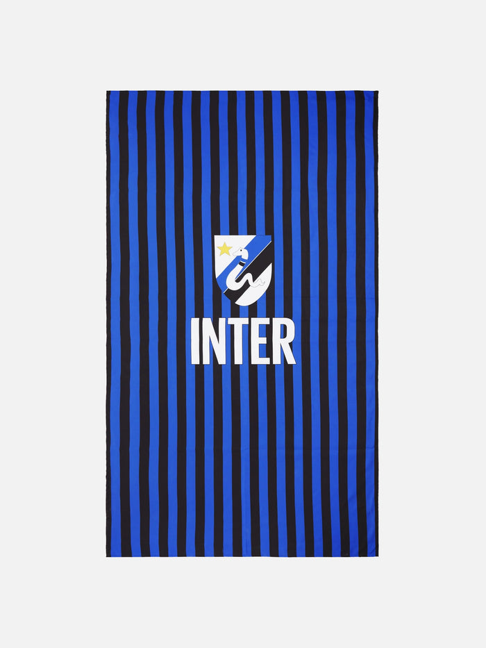 Microfiber Striped Beach Towel Aidan With Inter Print | Fc Special Edition Blue