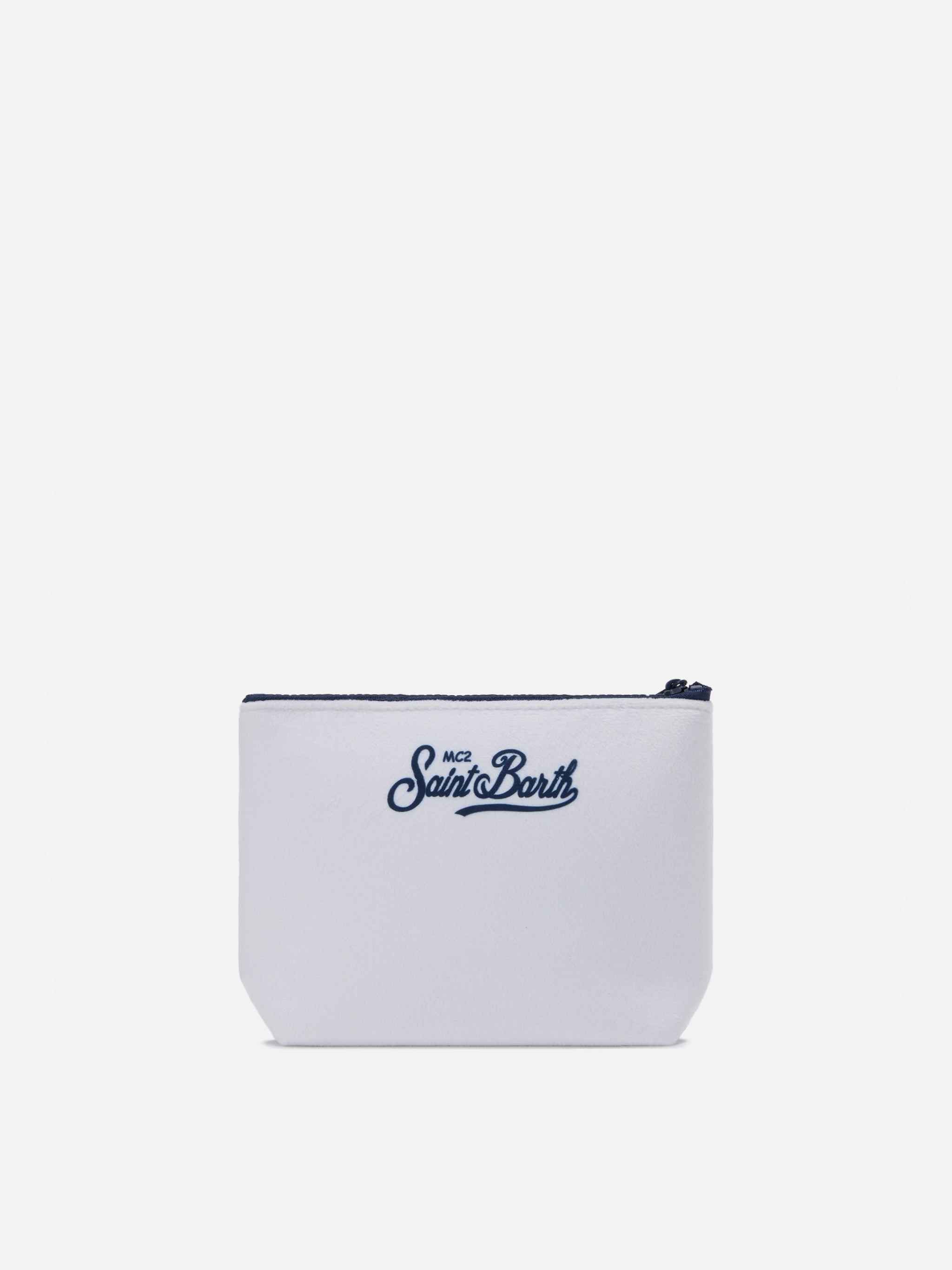Aline Pouch Wool-Effect Fabric With St. Moritz Print | Top Of The World Special Edition White Pochette