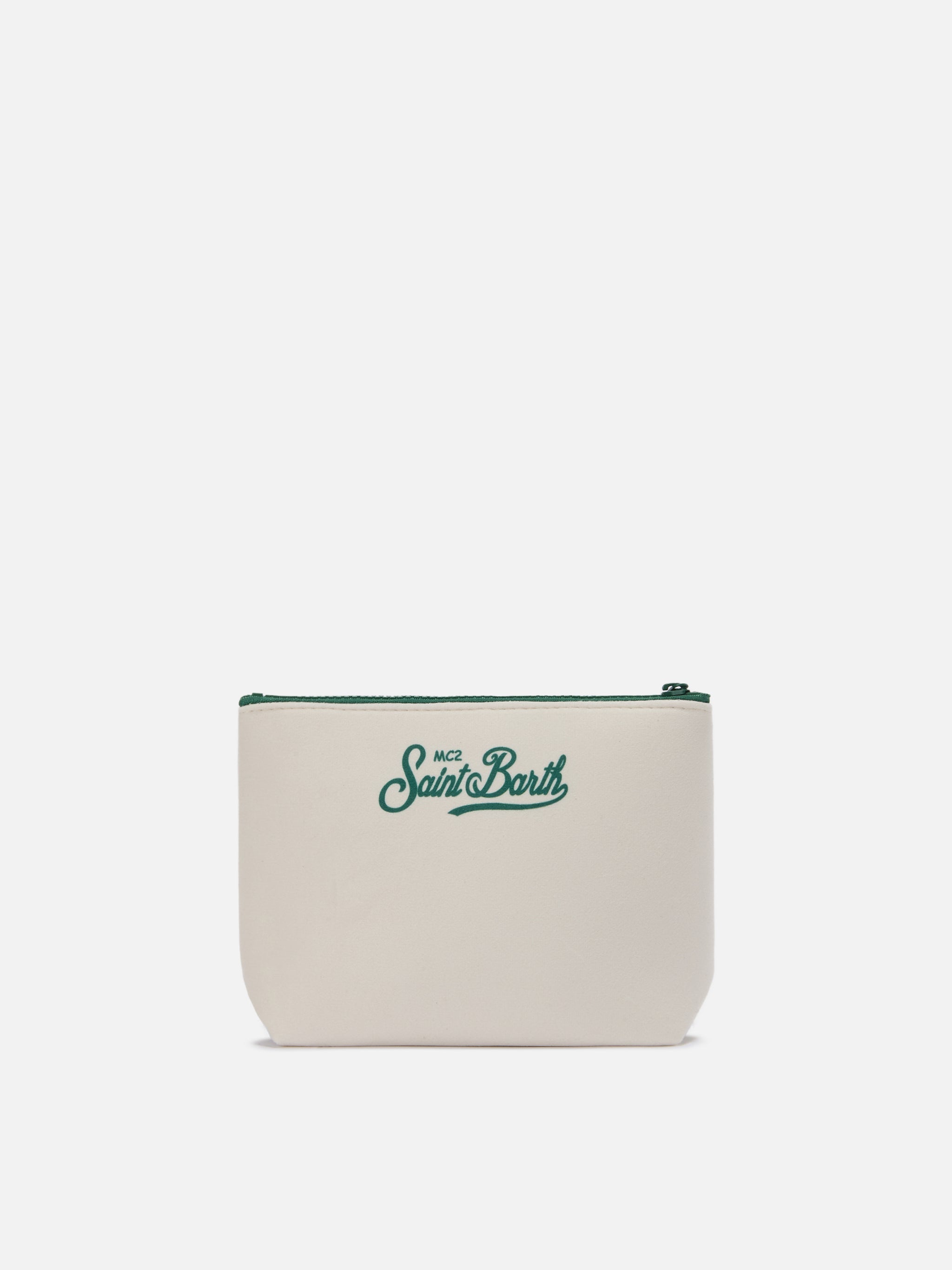 Aline Pouch Wool-Effect Fabric With Courmayeur Print | Special Edition White Pochette