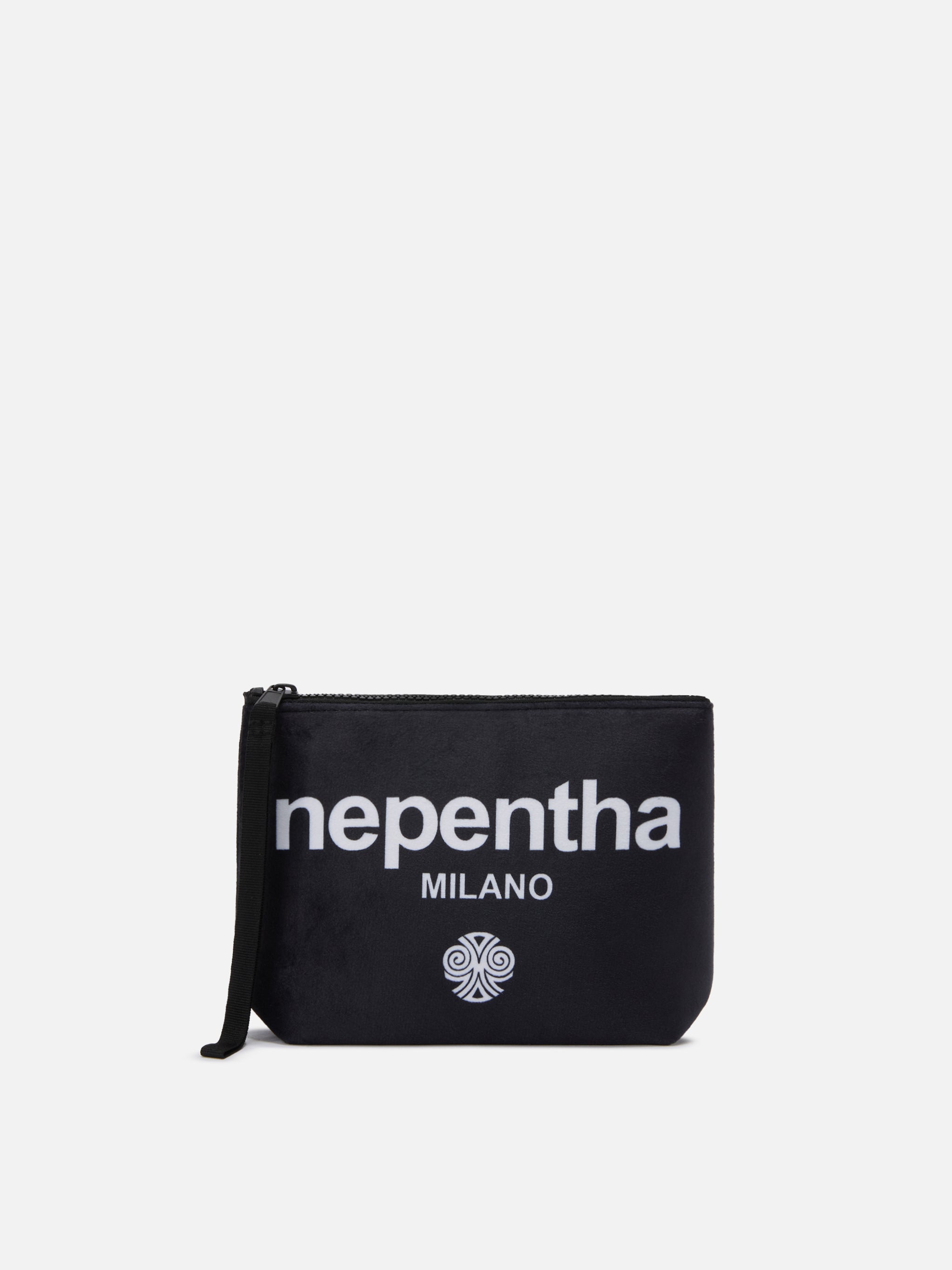 Aline Pouch Wool-Effect Fabric With Nepentha Print | Special Edition Black Pochette