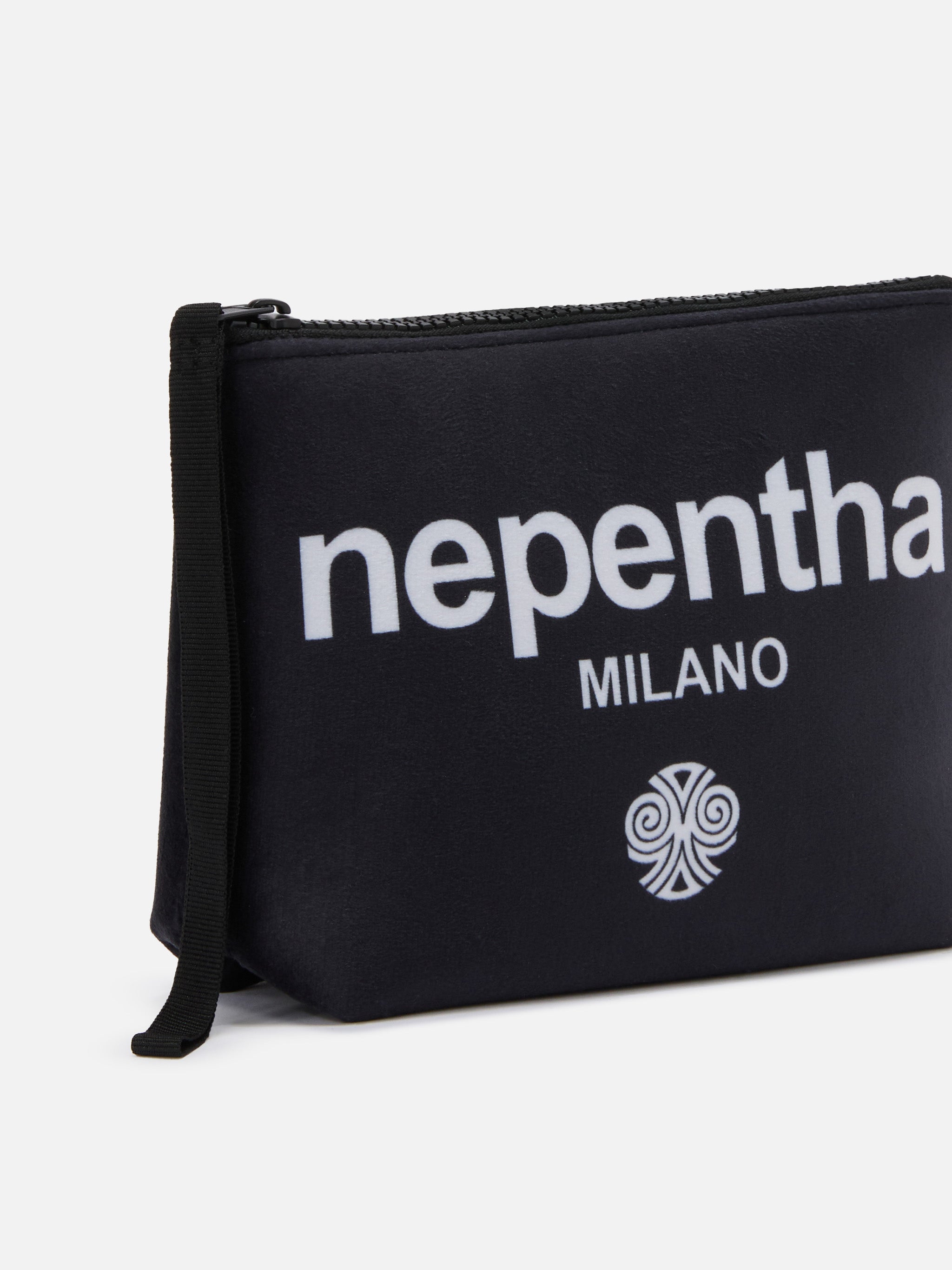 Aline Pouch Wool-Effect Fabric With Nepentha Print | Special Edition Black Pochette