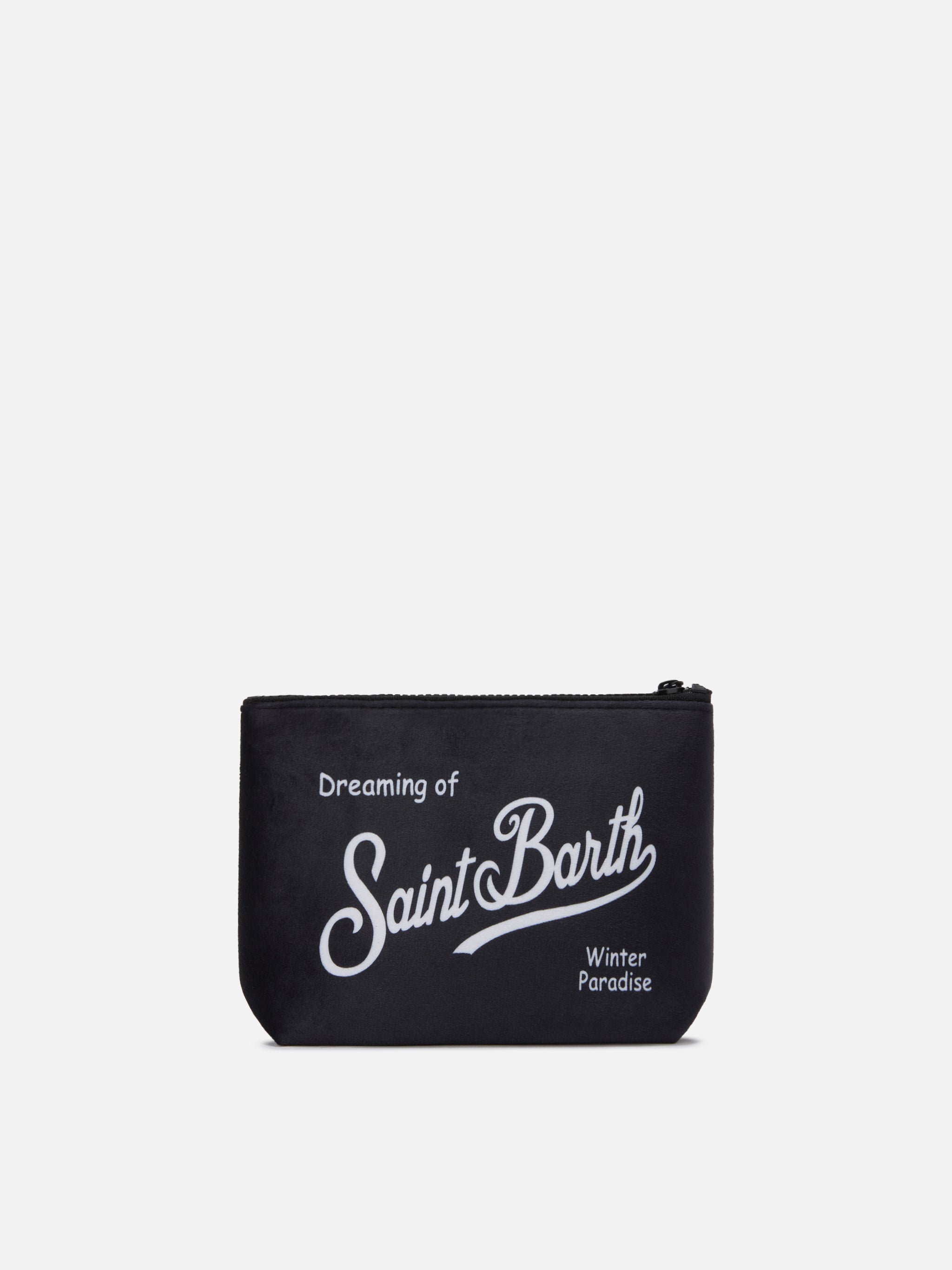 Aline Pouch Wool-Effect Fabric With Nepentha Print | Special Edition Black Pochette