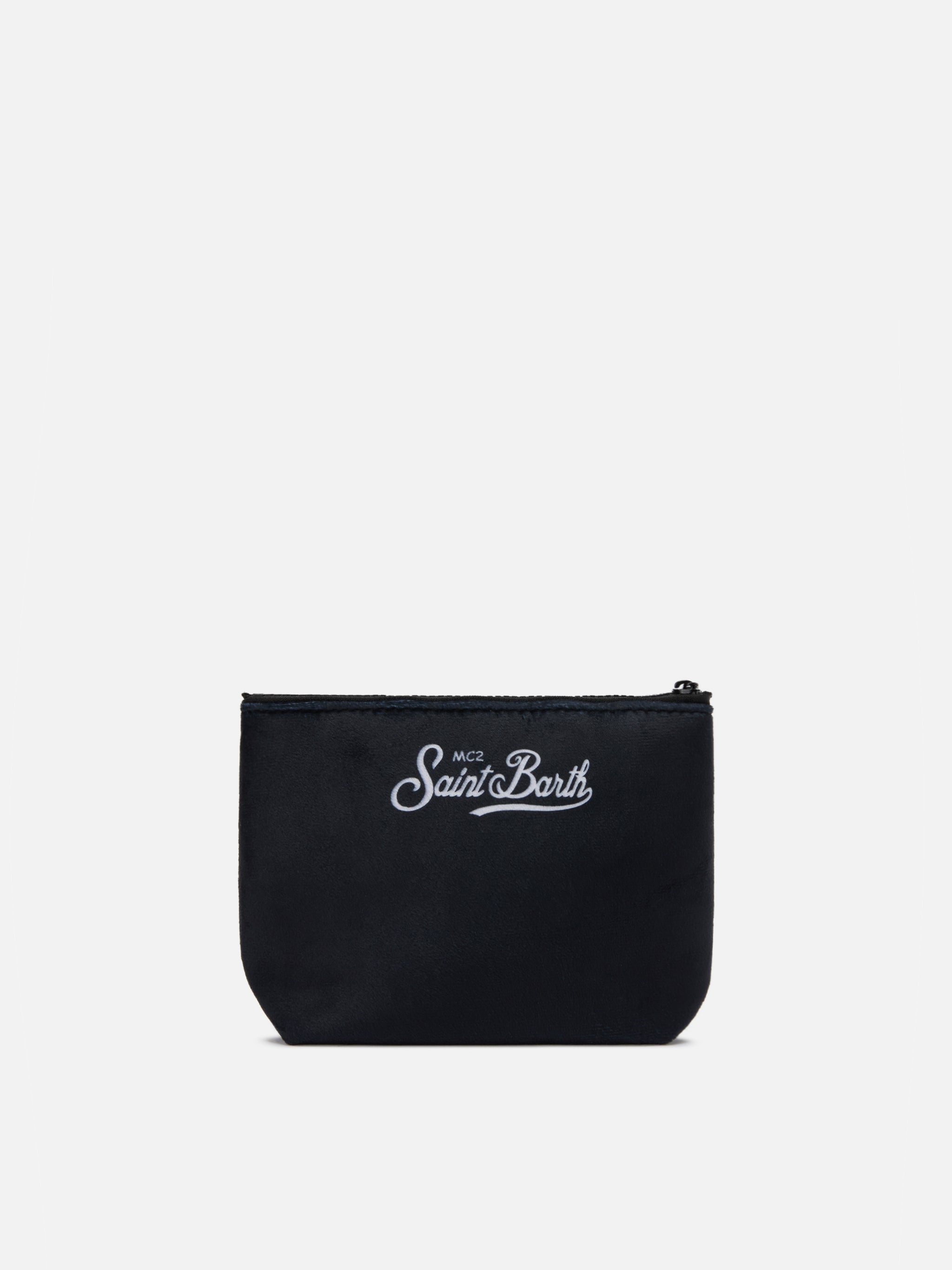 Aline Pouch Wool-Effect Fabric With St. Moritz Print | Top Of The World Special Edition Black Pochette