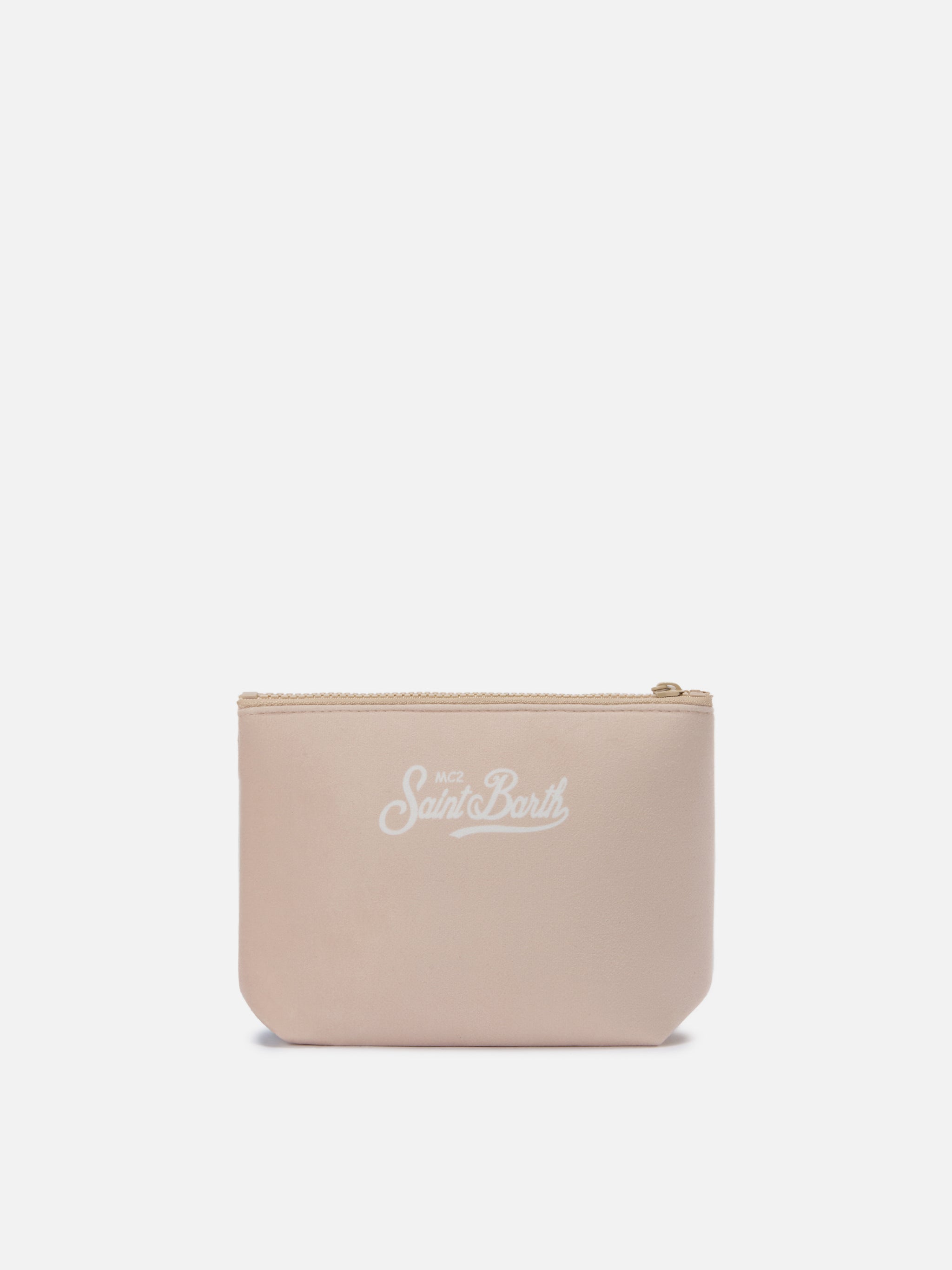 Aline Pouch Wool-Effect Fabric With Courmayeur Print | Special Edition Brown Pochette