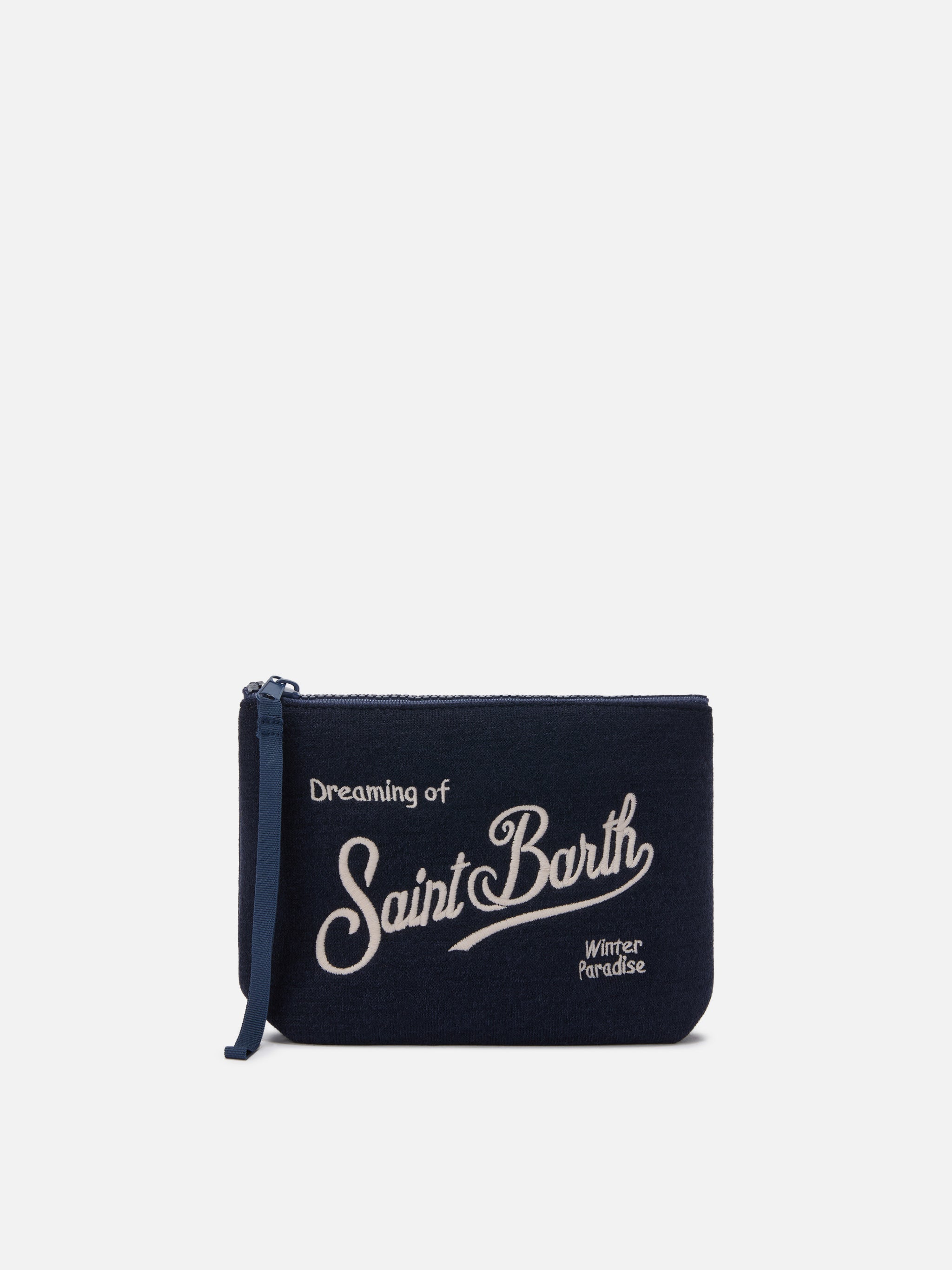 Aline Wool Pouch Blue Blend Pochette