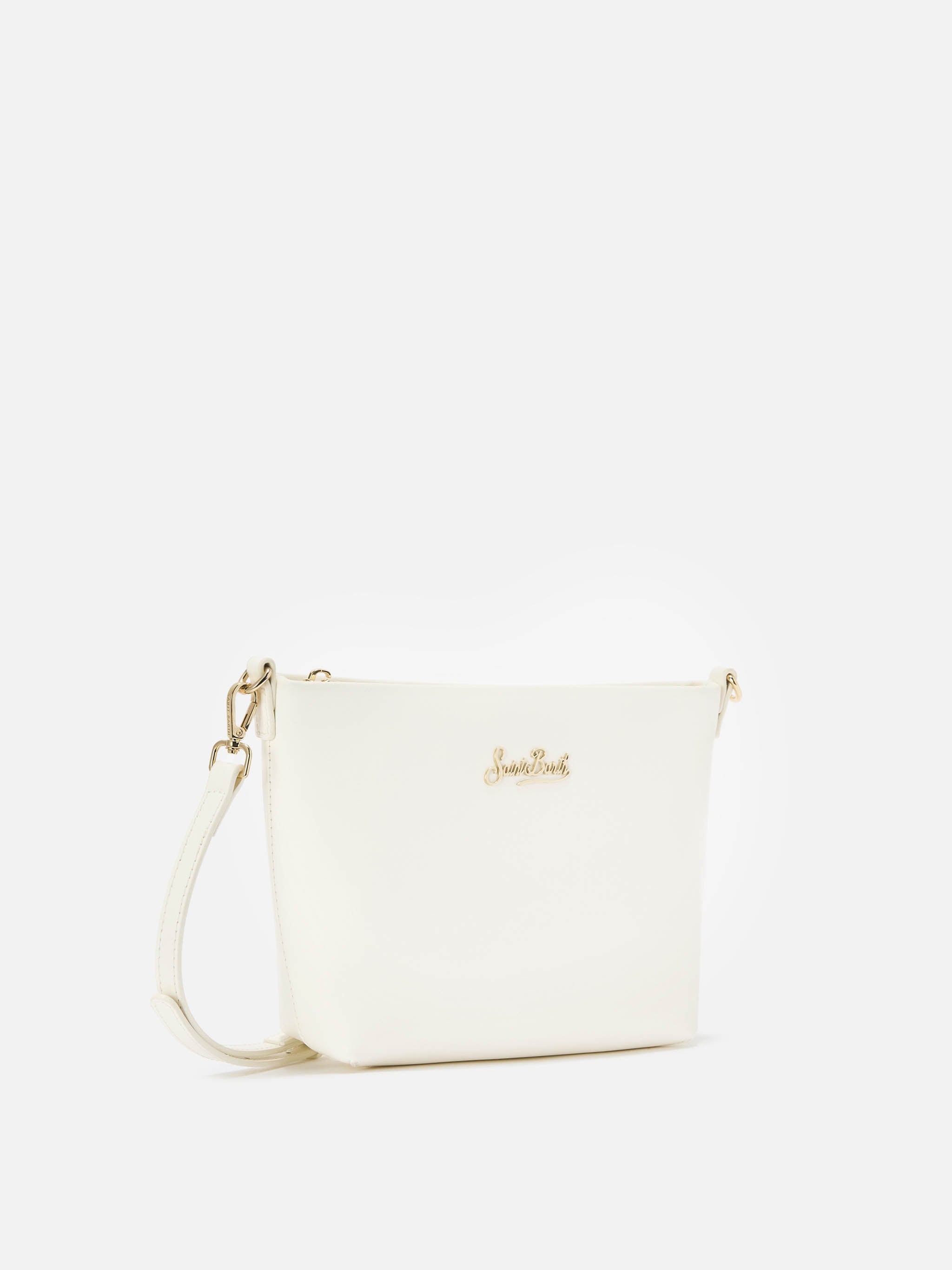 Aline Shoulder Bag White Leather
