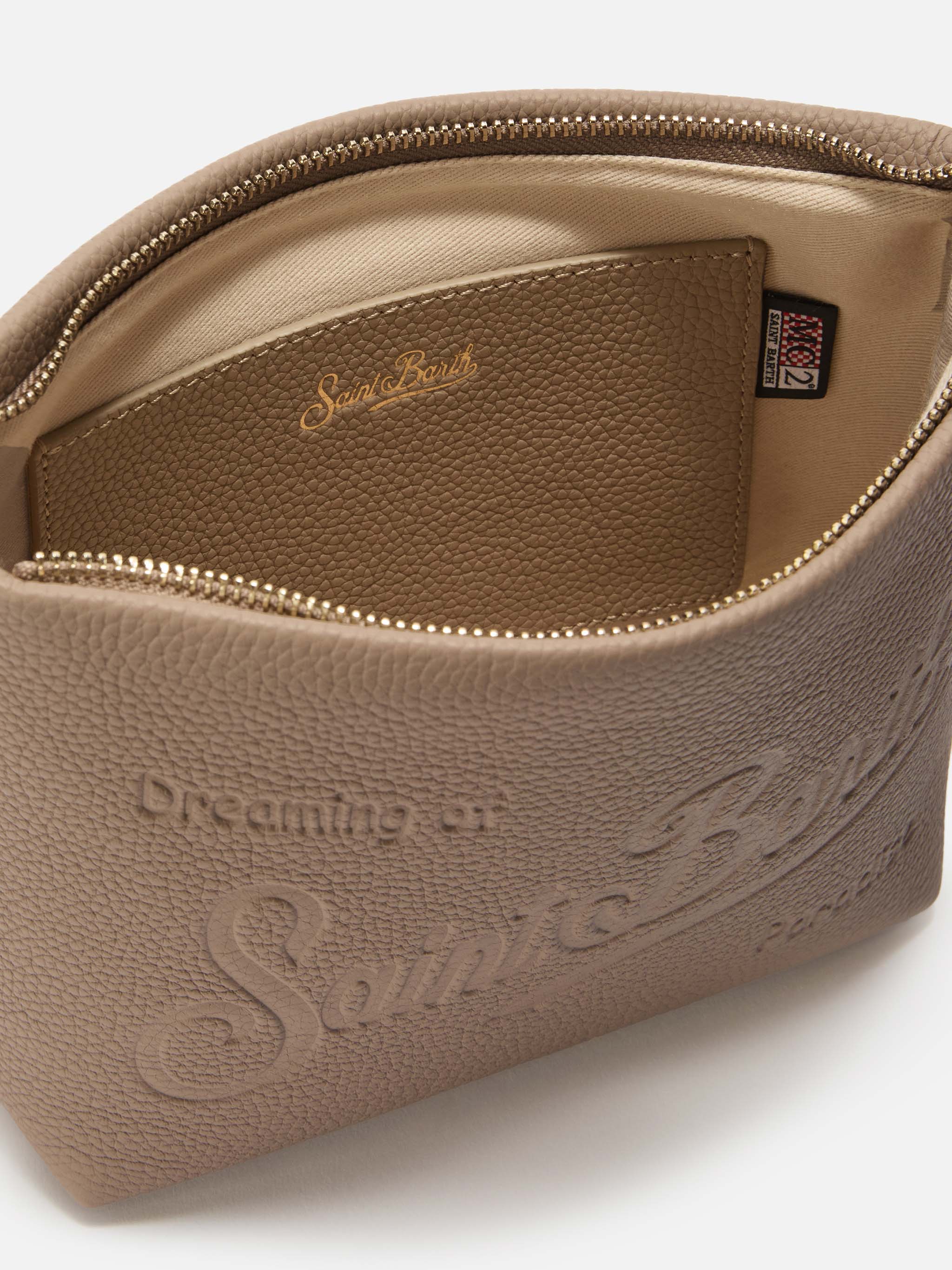 Aline Shoulder Bag Hammered Hazelnut Leather Brown