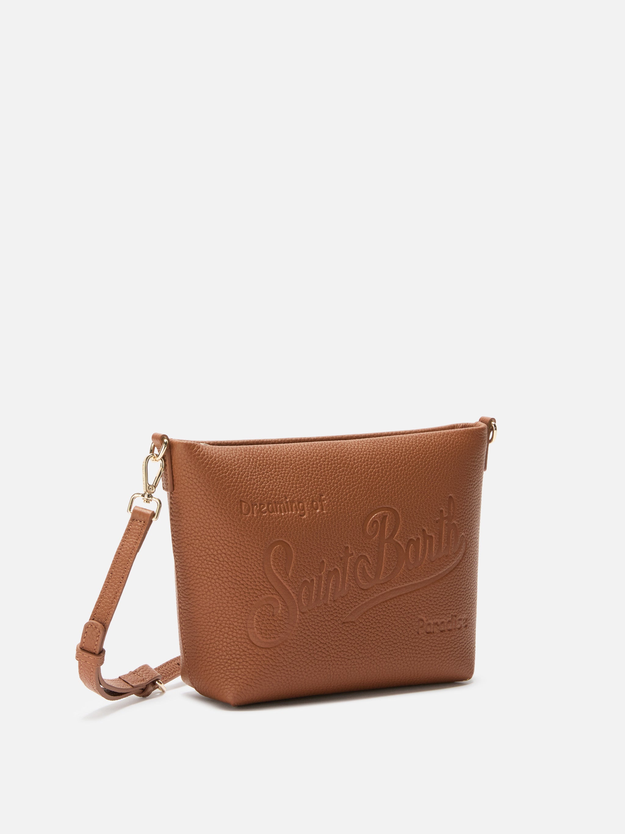 Aline Shoulder Bag Hammered Leather Tan Brown