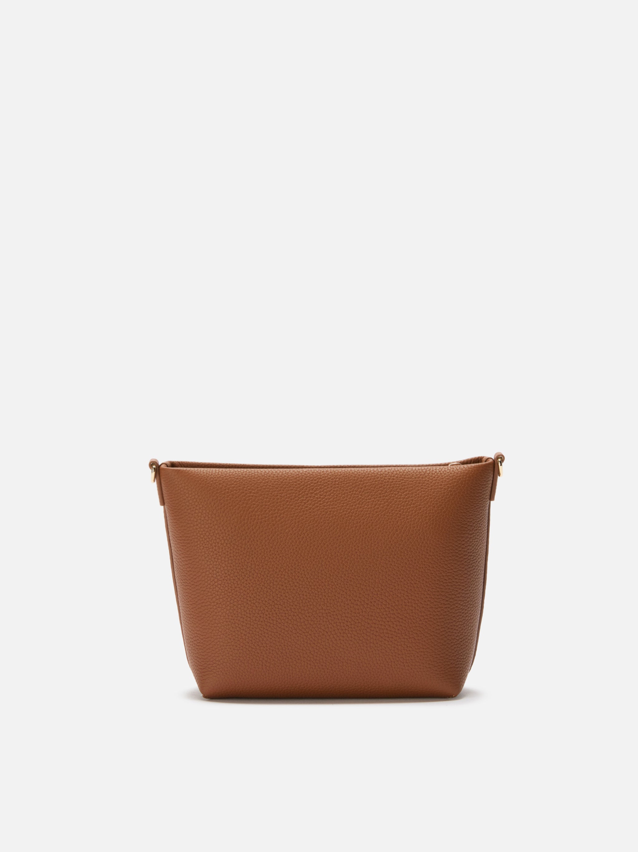 Aline Shoulder Bag Hammered Leather Tan Brown