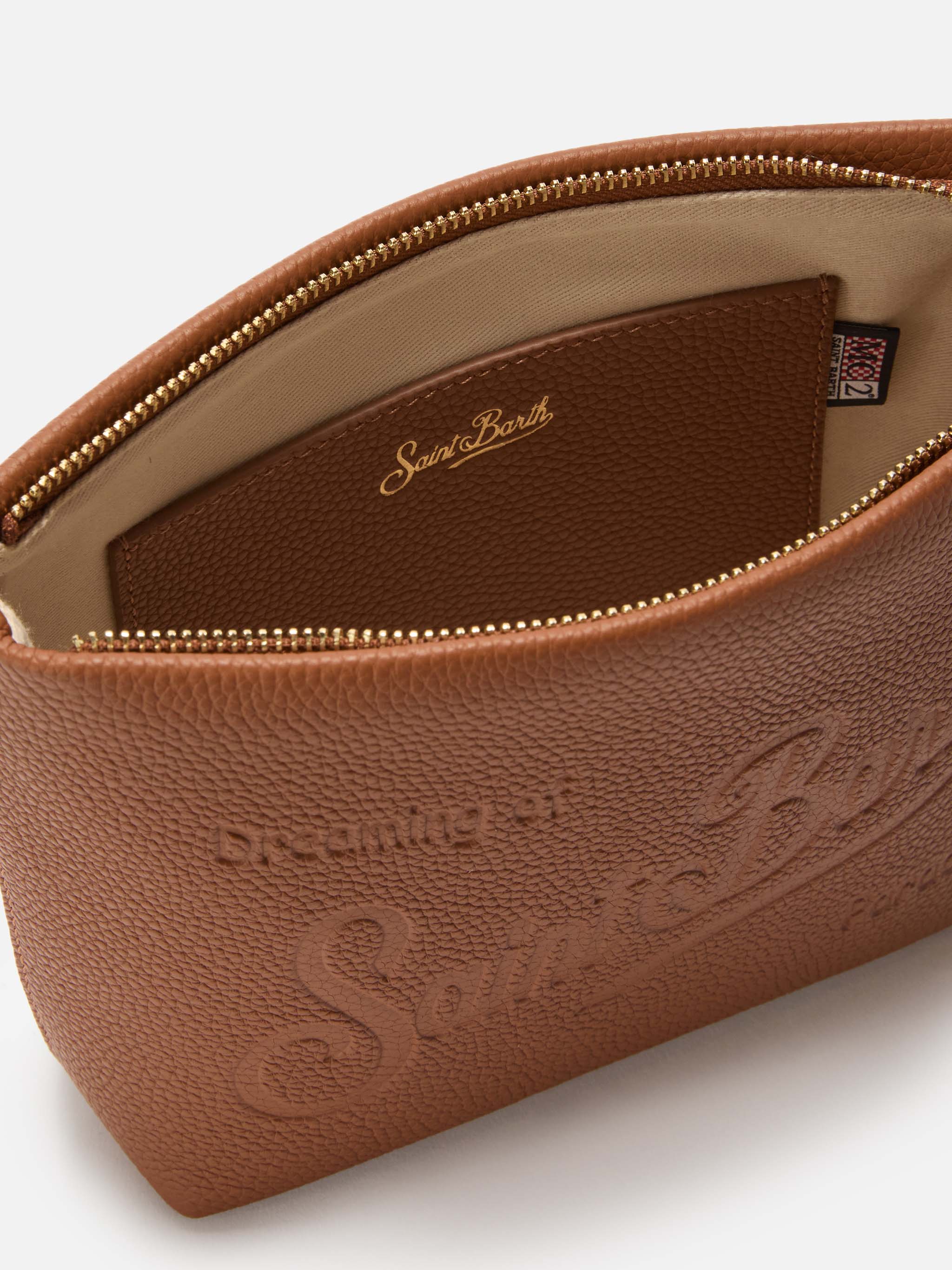 Aline Shoulder Bag Hammered Leather Tan Brown