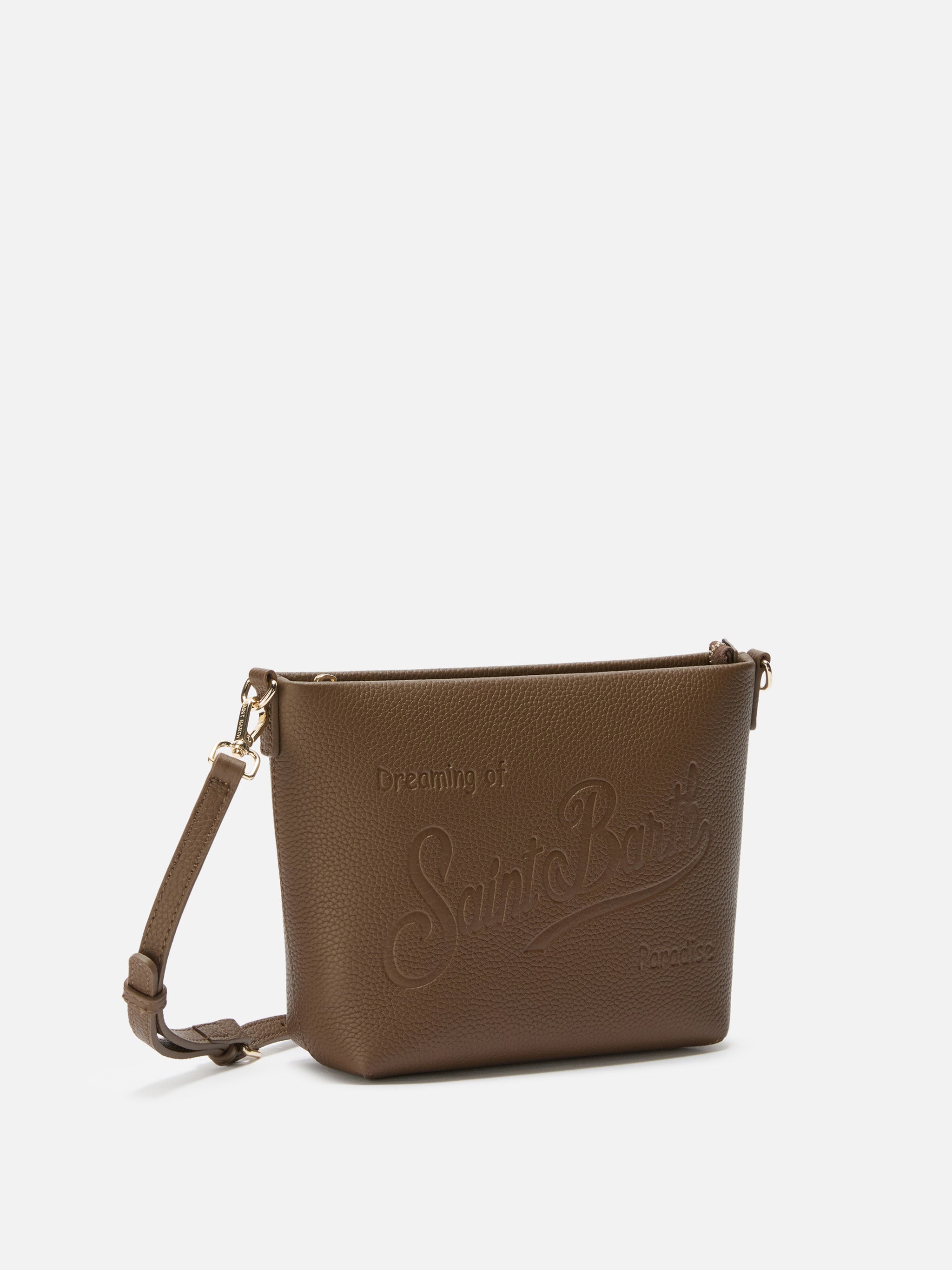 Aline Shoulder Bag Hammered Brown Leather
