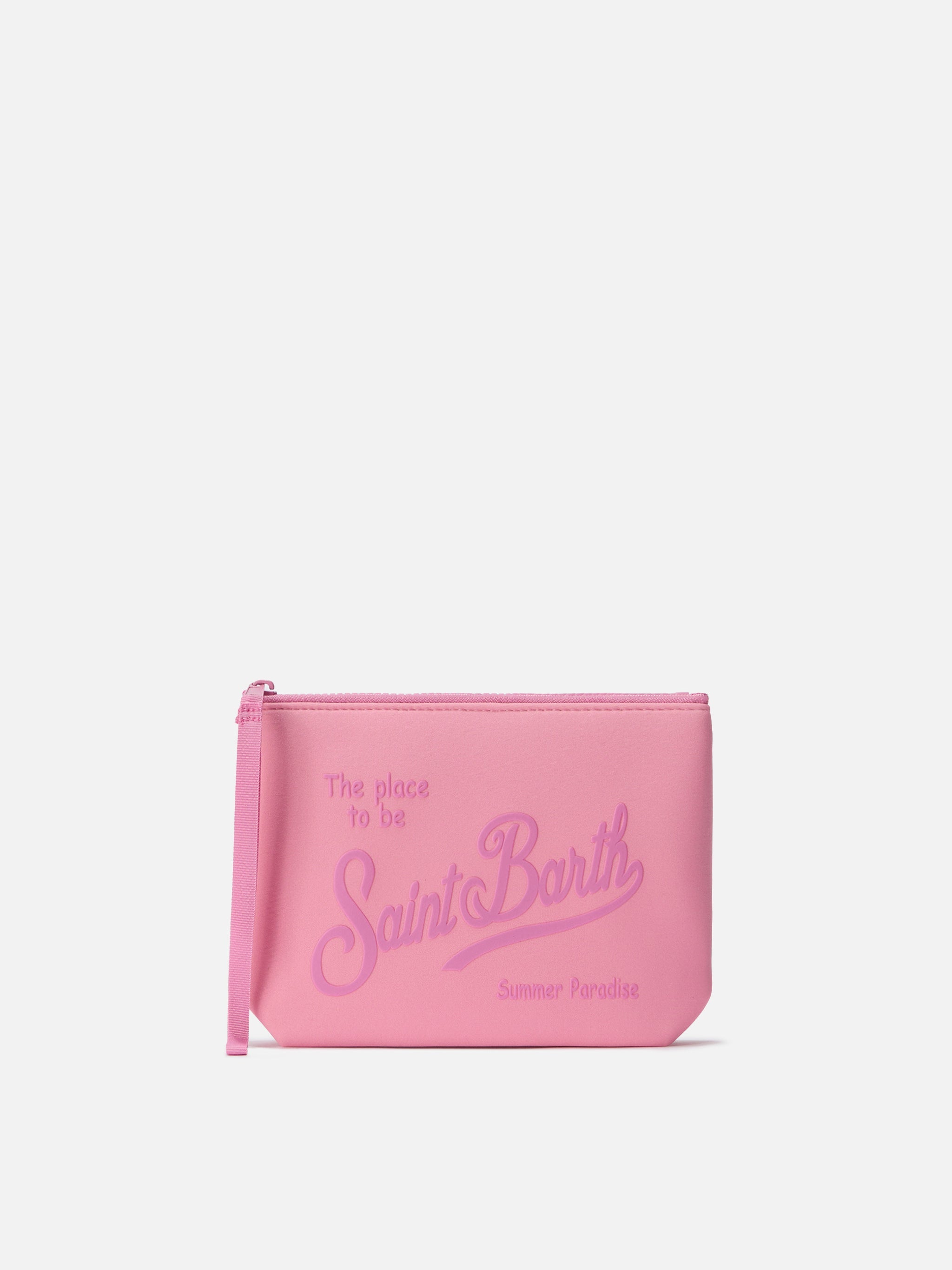 Aline Scuba Pouch Solid Pink Pochette