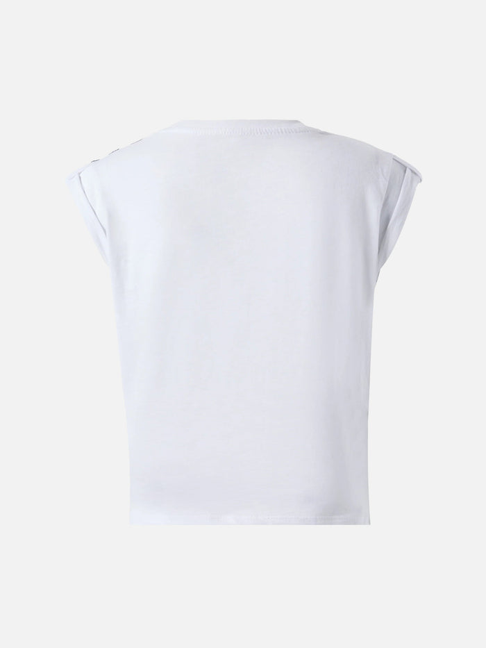 Cotton T-Shirt Amelie With Teddy Bears Print Blue