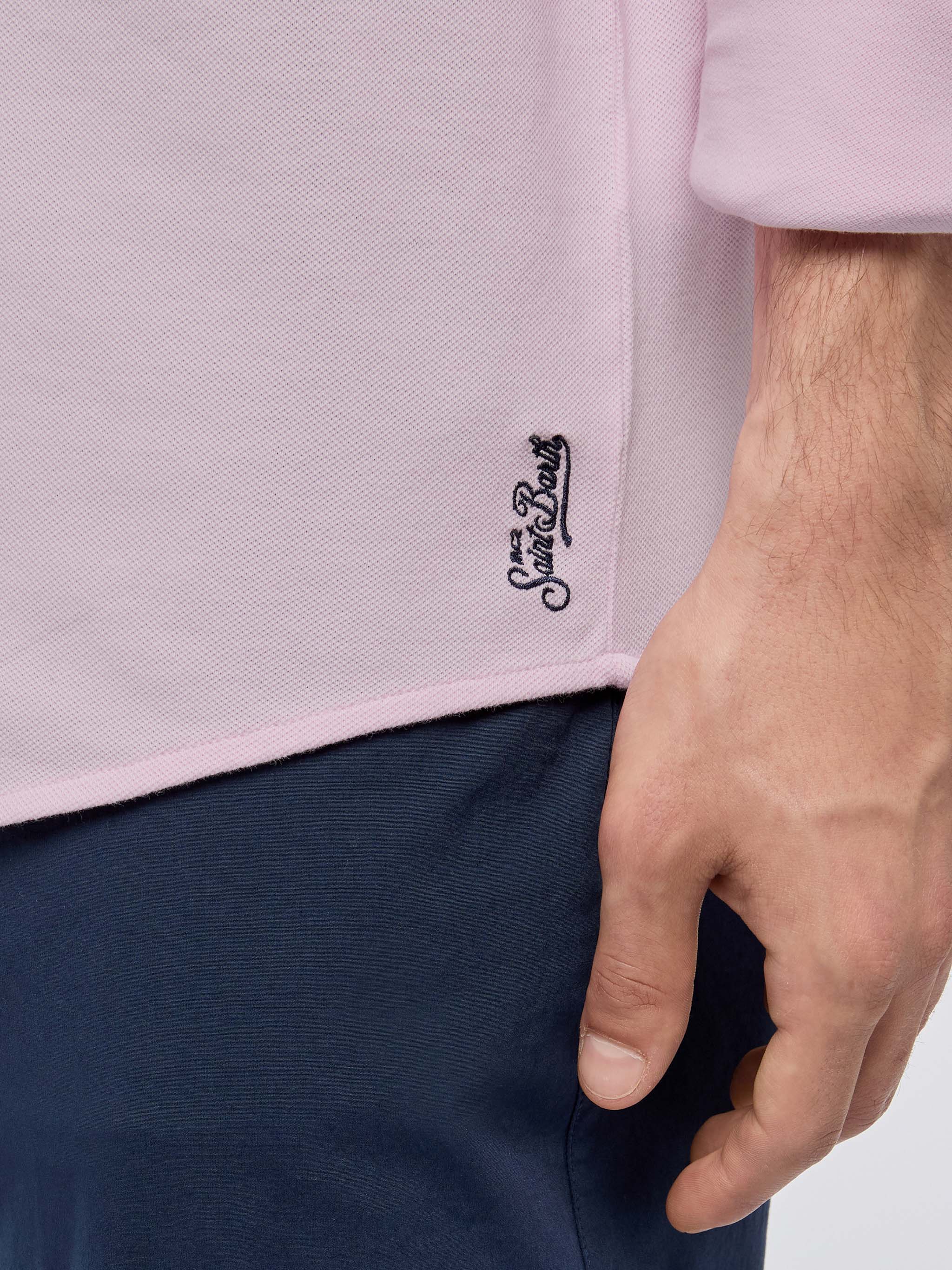 Amalfi Pink Jersey Piquet Shirt __single__