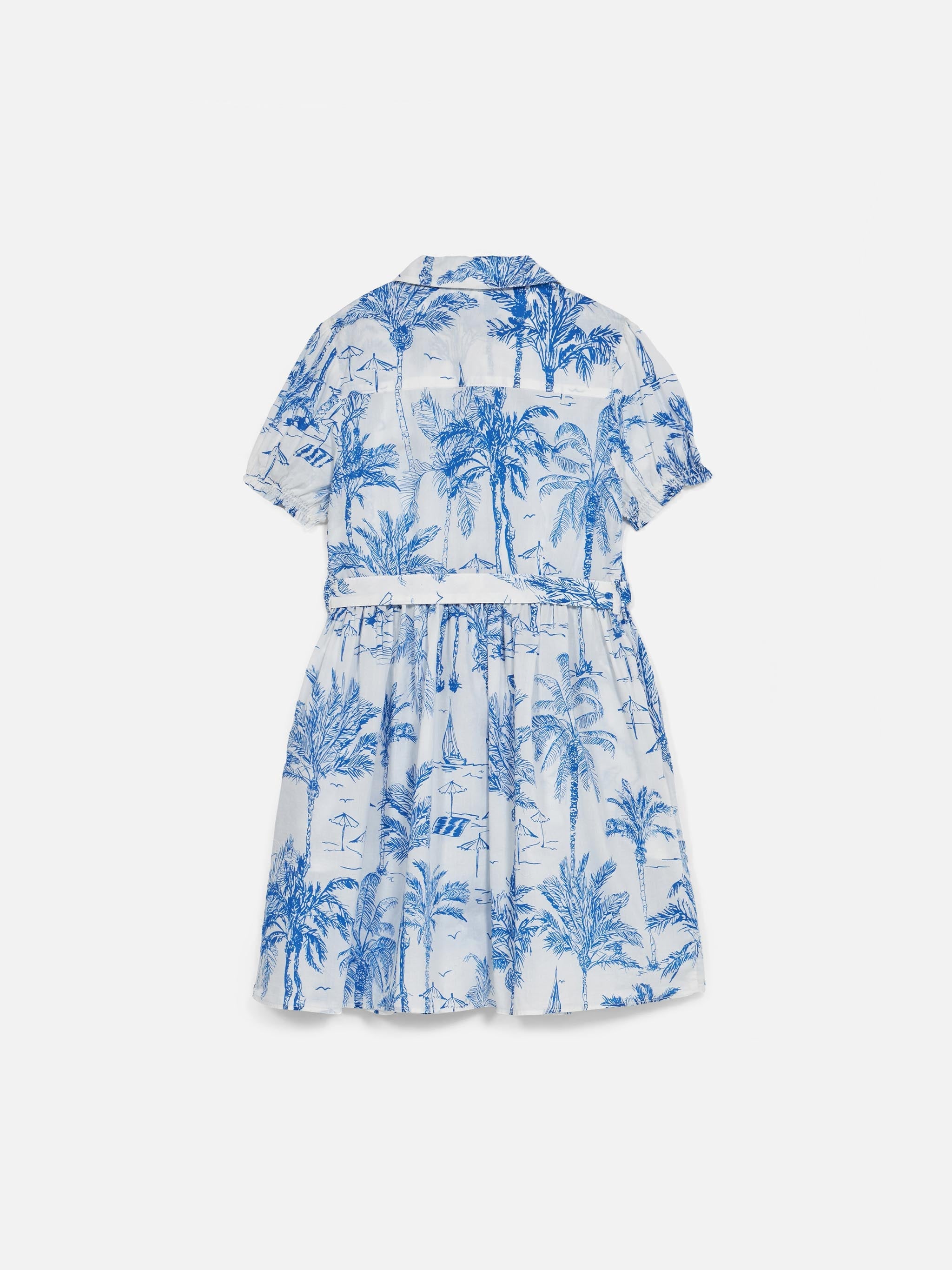 Girl Cotton Dress Anastasie Jr With Toile De Jouy Print __single__