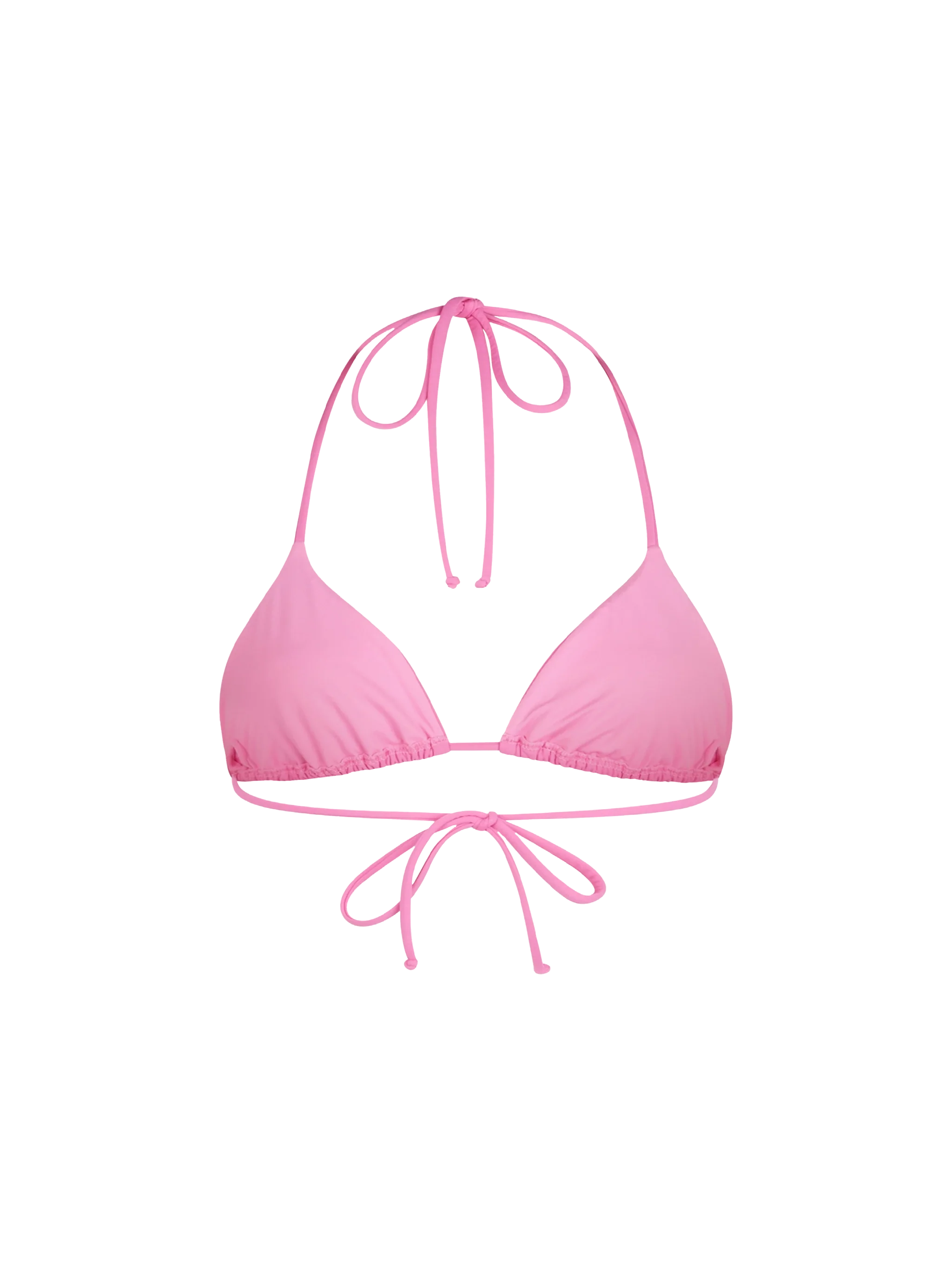 Annabelle Rhinestone Triangle Bikini Top Pink