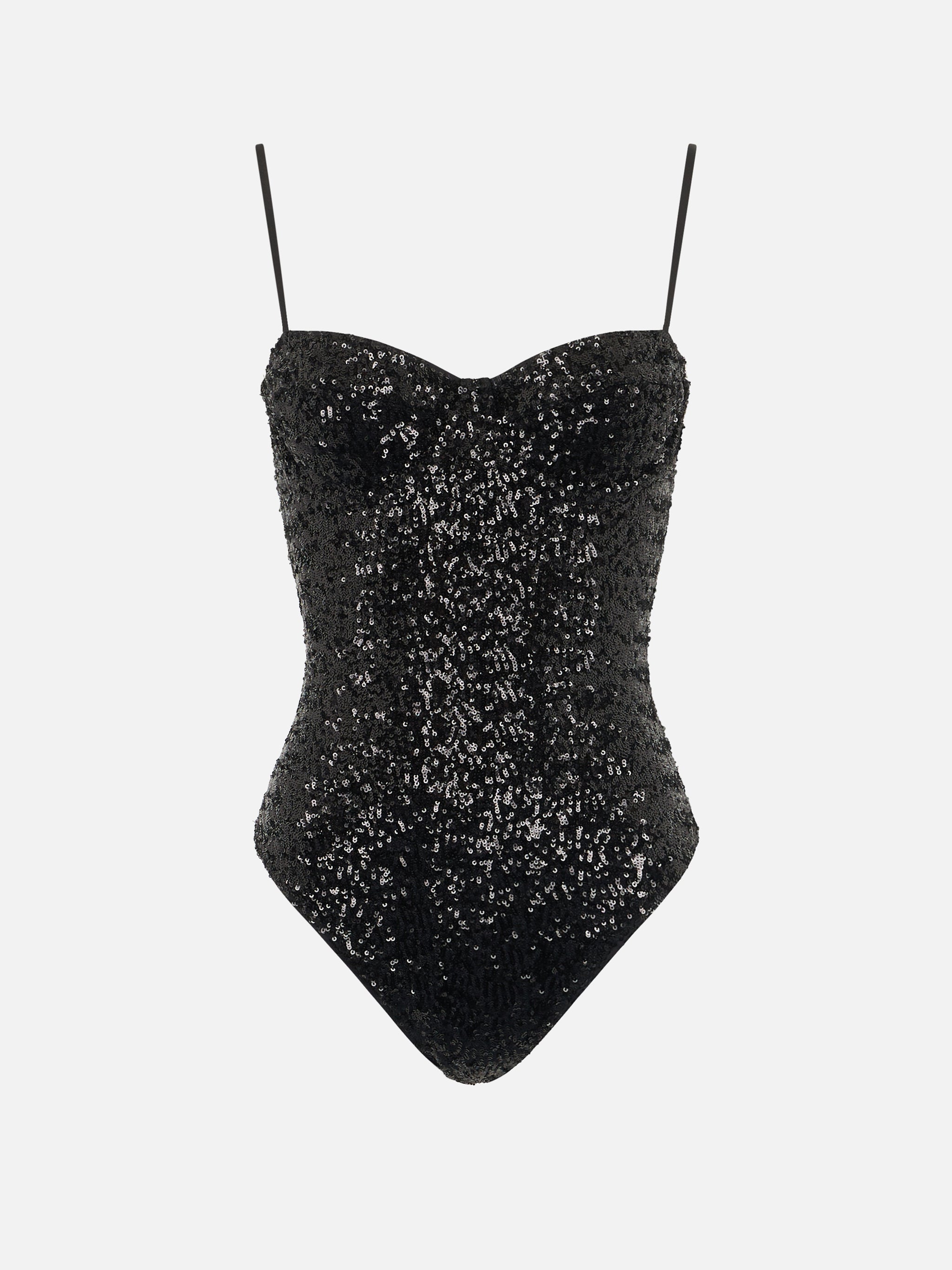 Apolline Black Sequin One-Piece Swimsuit One Piece