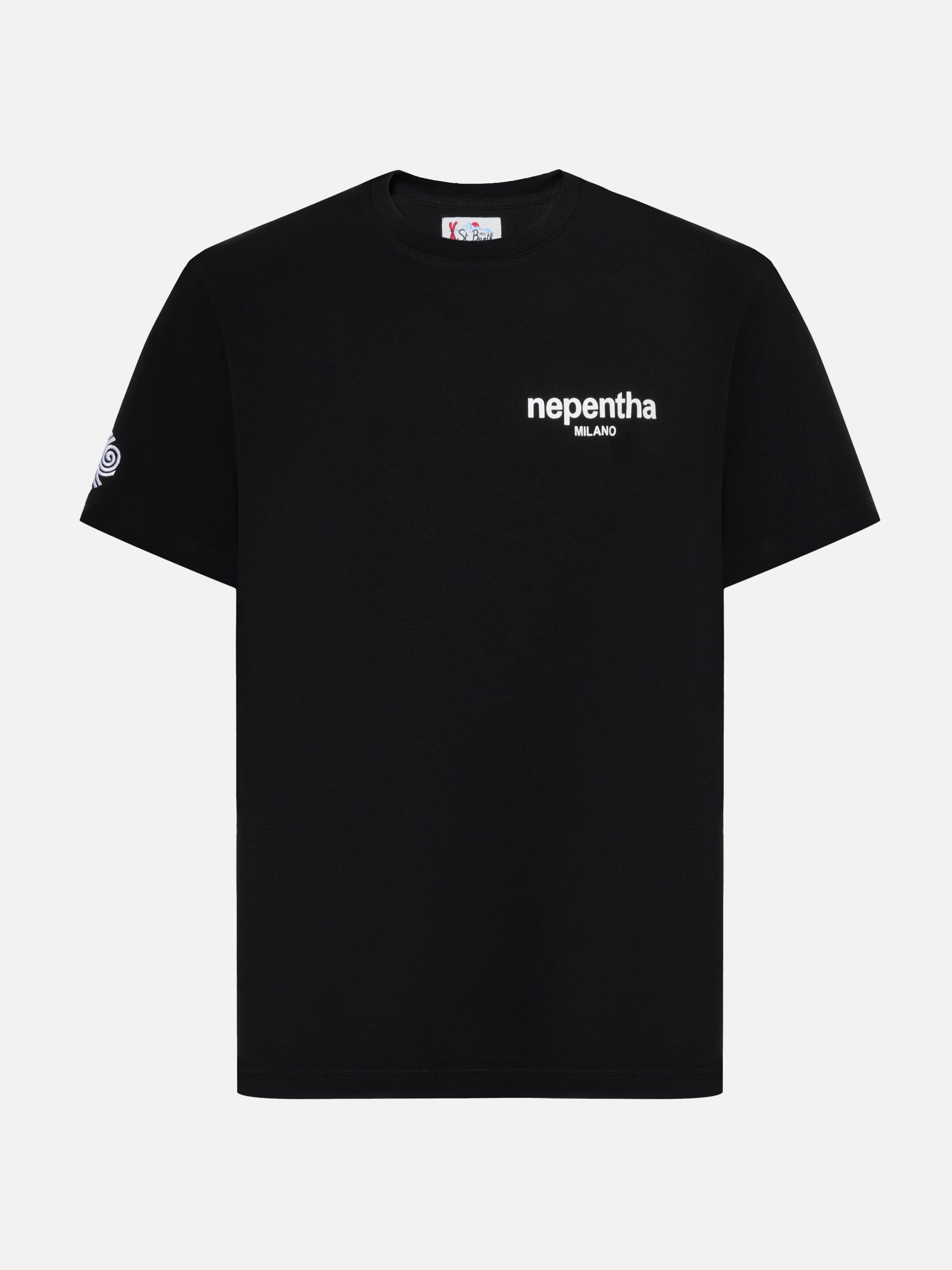 Arnott Cotton T-Shirt Black With Nephenta Print | Nepentha Special Edition