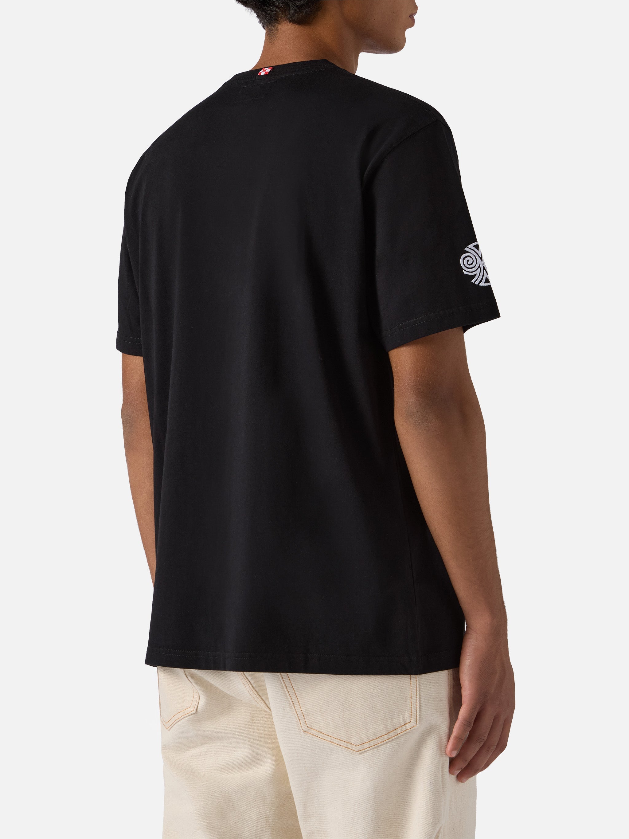 Arnott Cotton T-Shirt Black With Nephenta Print | Nepentha Special Edition