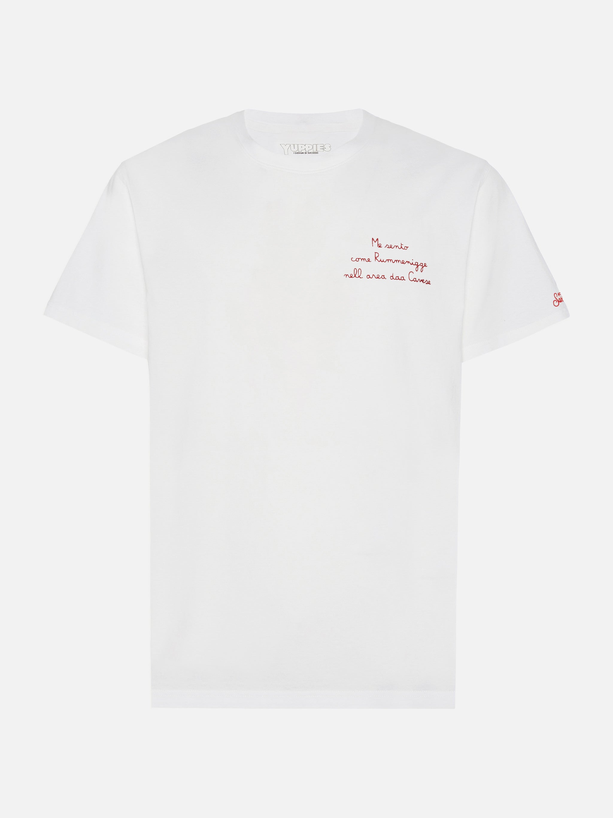 Winter Cotton T-Shirt Arnott With Come Rumenigge Embroidery | Yuppies Special Edition White