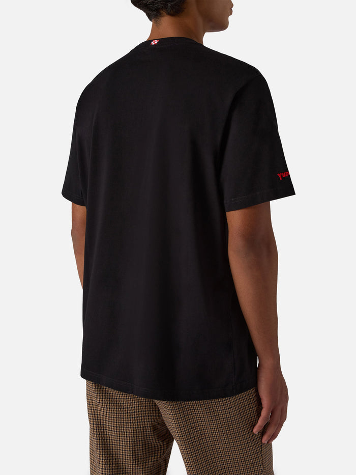 Winter Cotton T-Shirt Arnott With Velatissimo Embroidery | Yuppies Special Edition Black