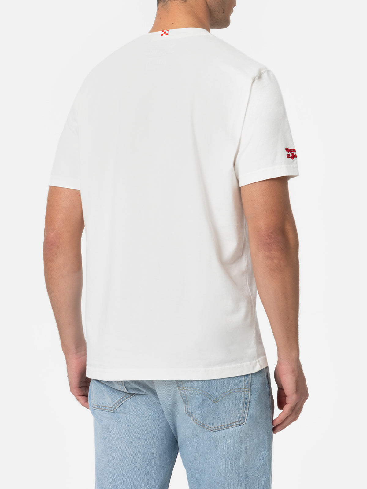Man T-Shirt Arnott With Sole, Whiskyembroidery | Vacanze Di Natale Special Edition White