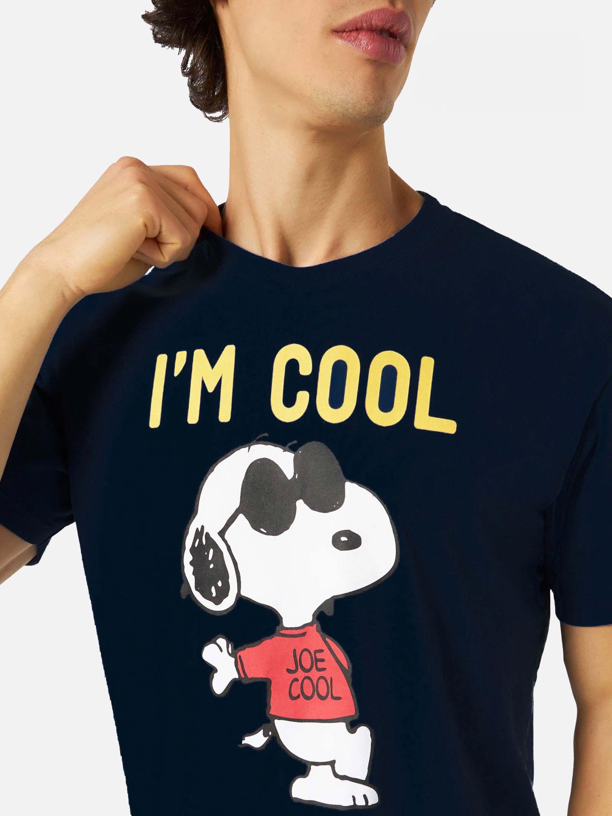 Man T-Shirt Snoopy Im Cool Print | Peanuts™ Special Edition Blue