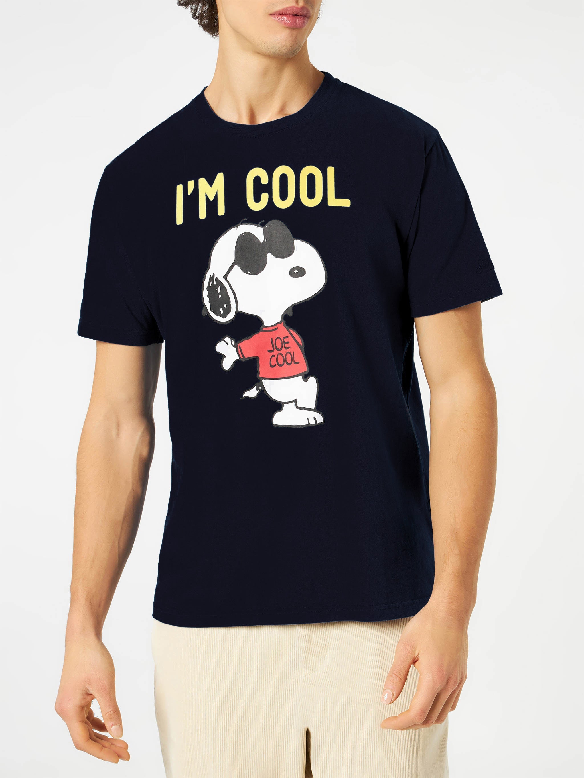 Man T-Shirt Snoopy Im Cool Print | Peanuts™ Special Edition Blue