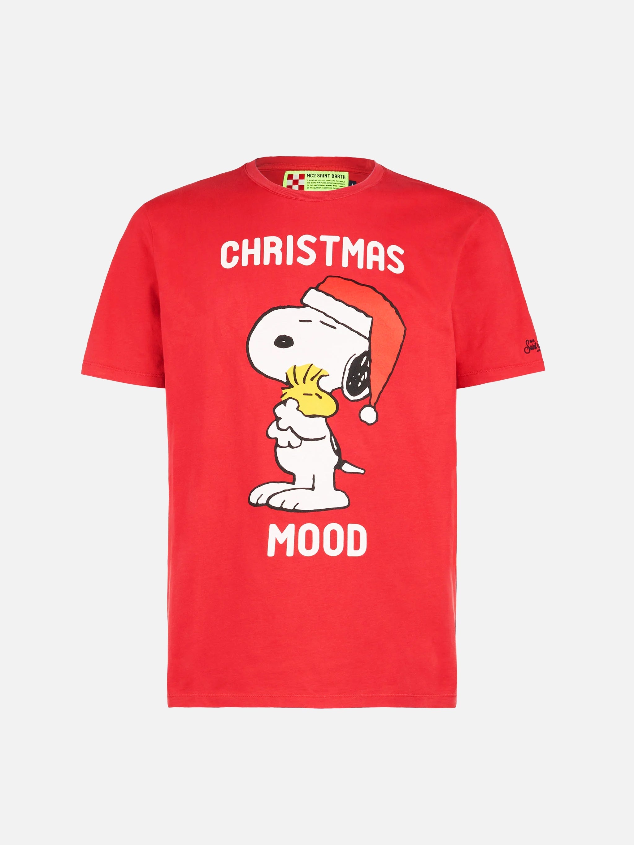 Man Heavy Cotton T-Shirt With Snoopy Print | Peanuts™ Special Edition Red