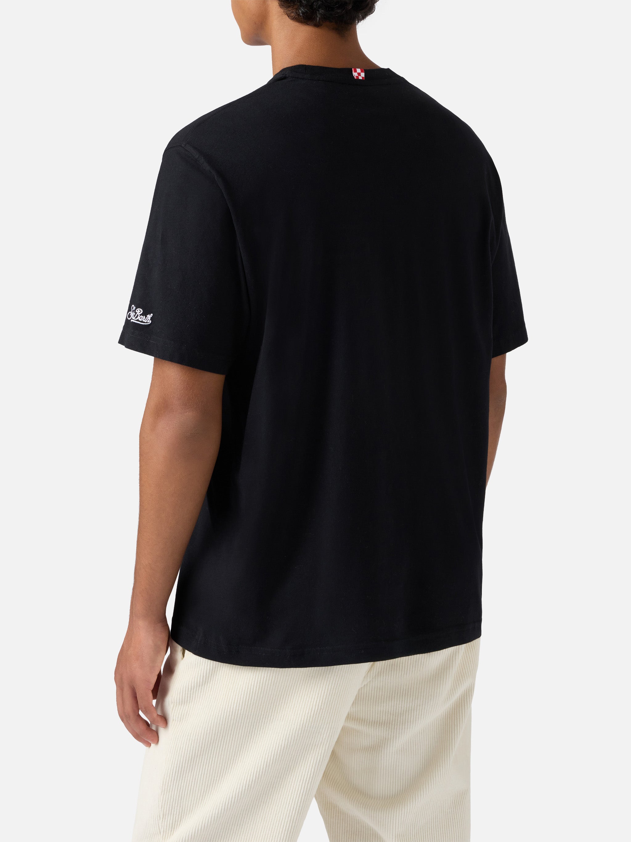 Winter Cotton T-Shirt Arnott Warm With Dai Fürstengberg Embroidery | Vacanze Di Natale Special Edition Black