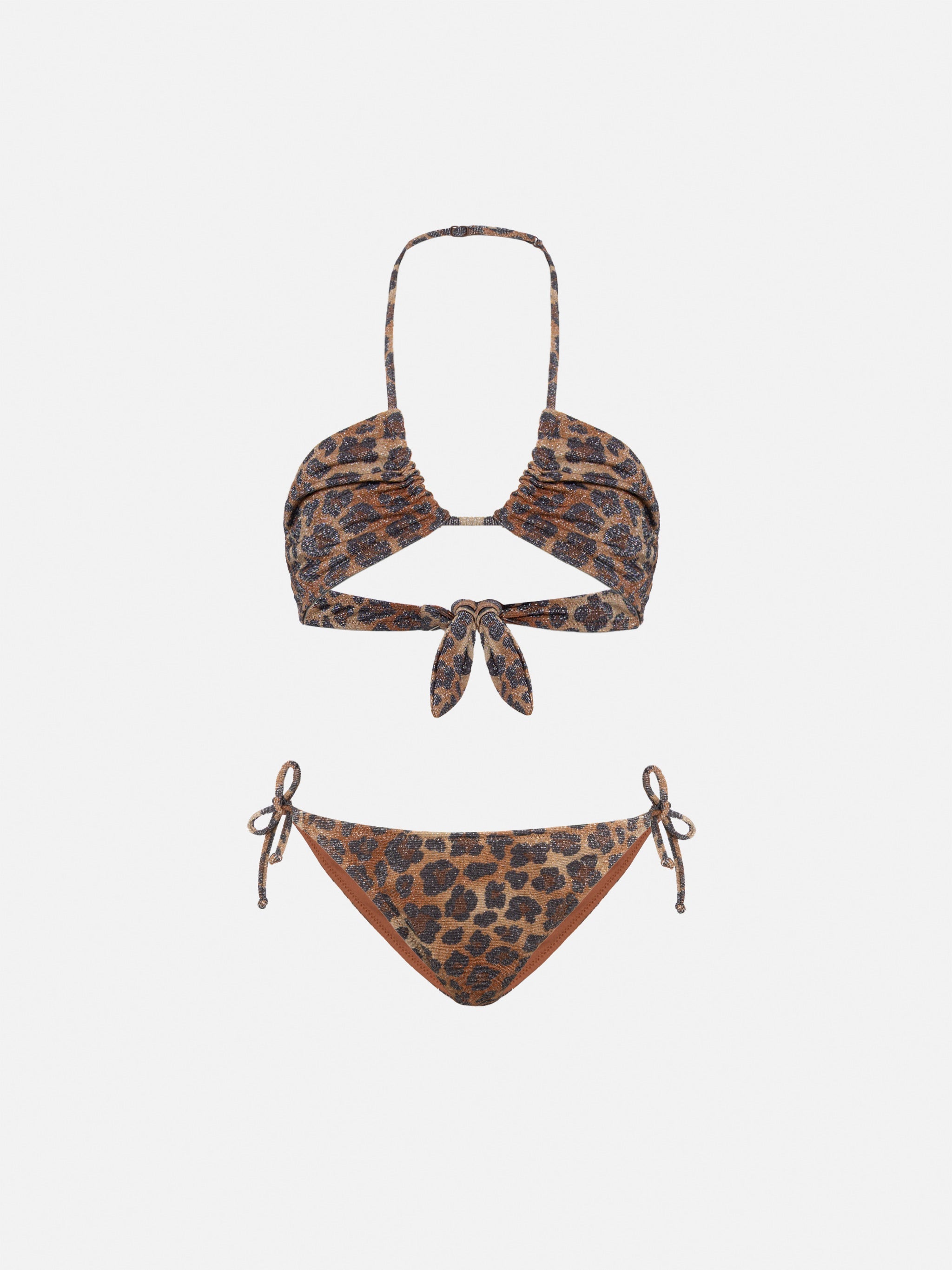 Aryanna Animalier Lurex Bandeau Bikini __single__