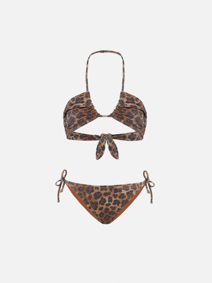 Aryanna Animalier Lurex Bandeau Bikini __single__
